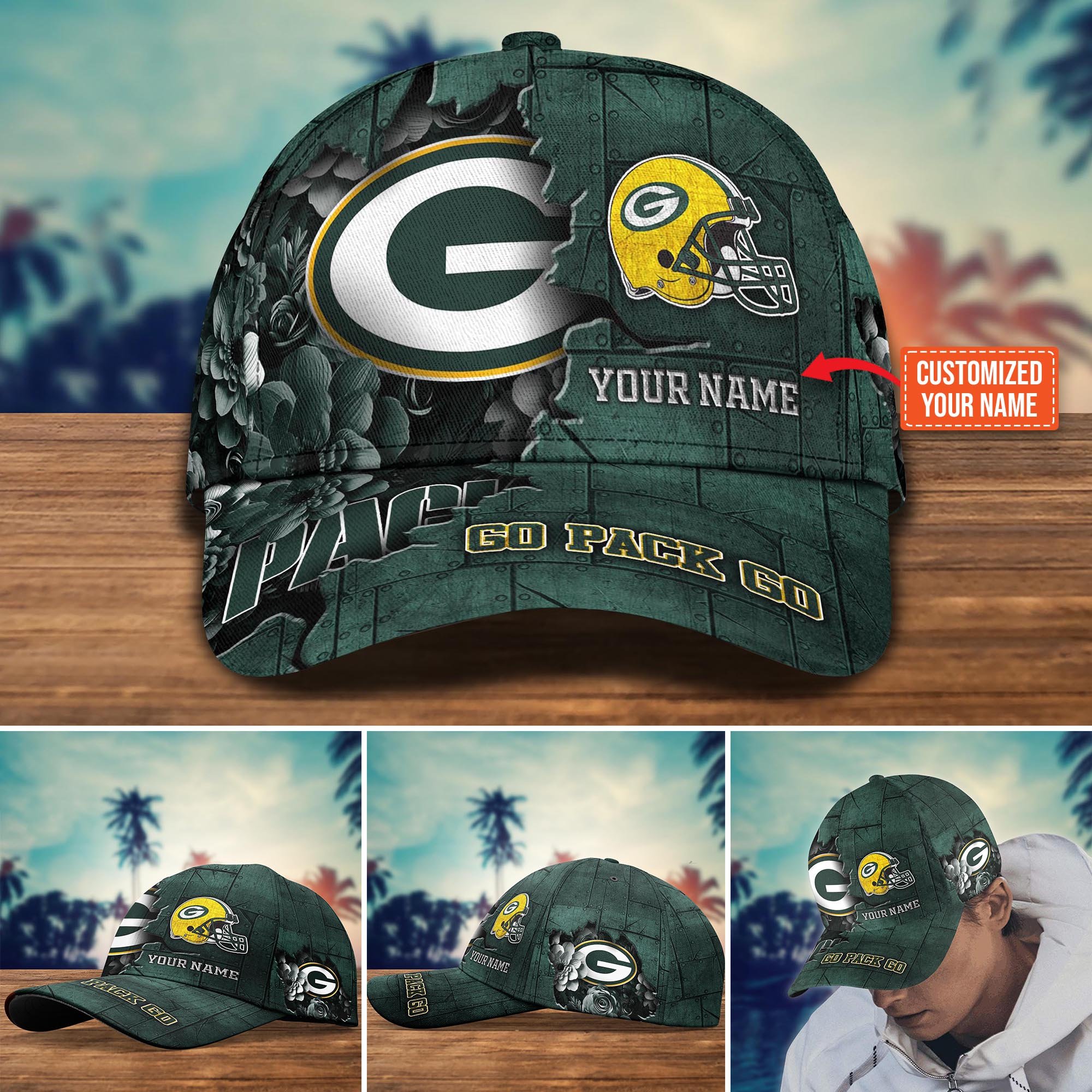 Green Bay Packers Custom New Arrivals Trending Cap H51466