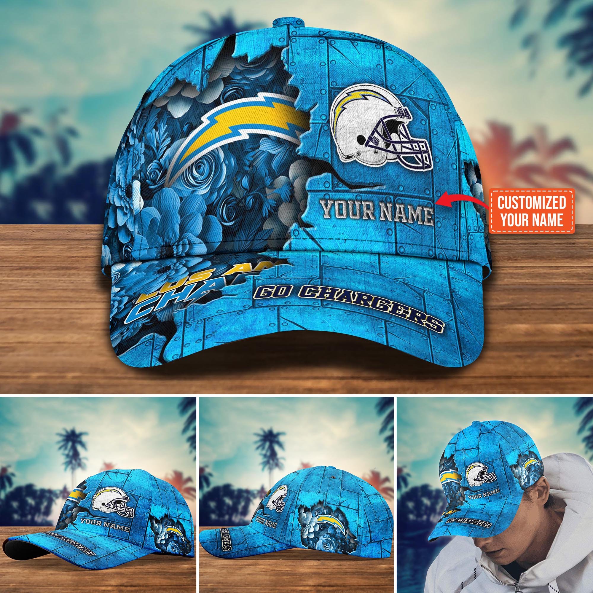 Los Angeles Chargers Custom New Arrivals Trending Cap H51466