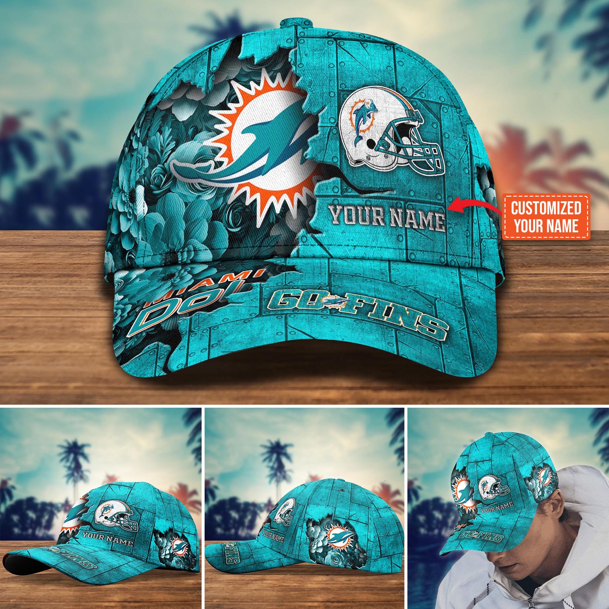 Miami Dolphins Custom New Arrivals Trending Cap H51466