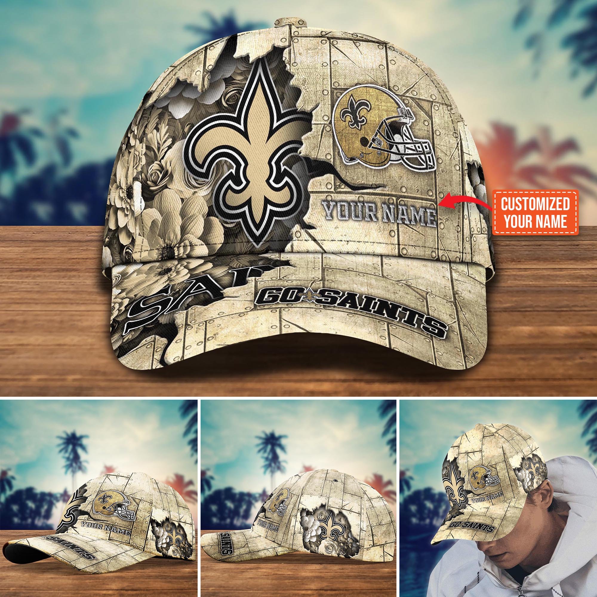 New Orleans Saints Custom New Arrivals Trending Cap H51466