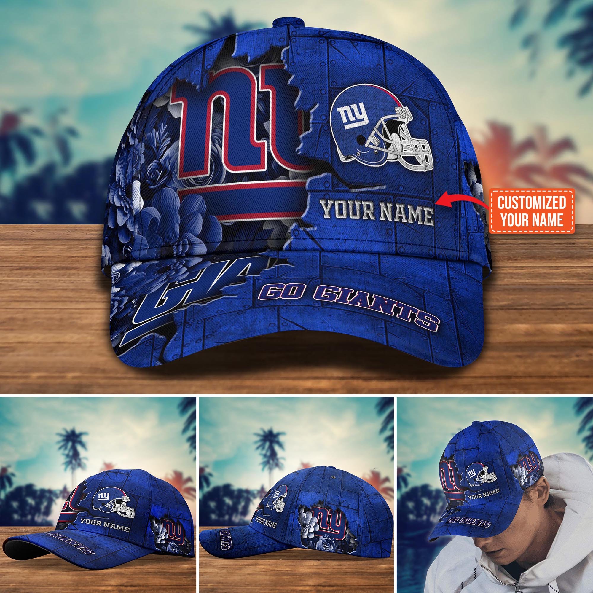 New York Giants Custom New Arrivals Trending Cap H51466