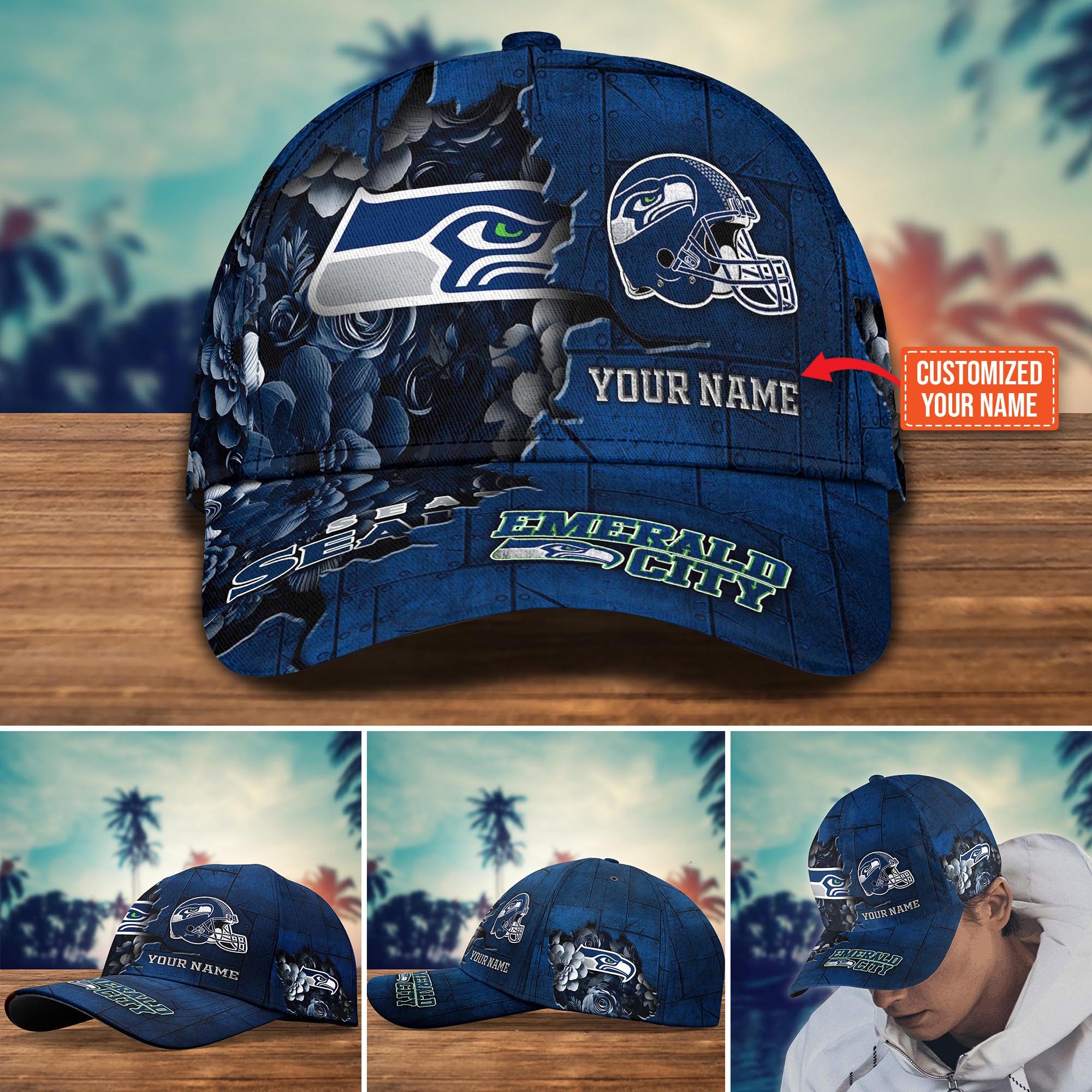 Seattle Seahawks Custom New Arrivals Trending Cap H51466