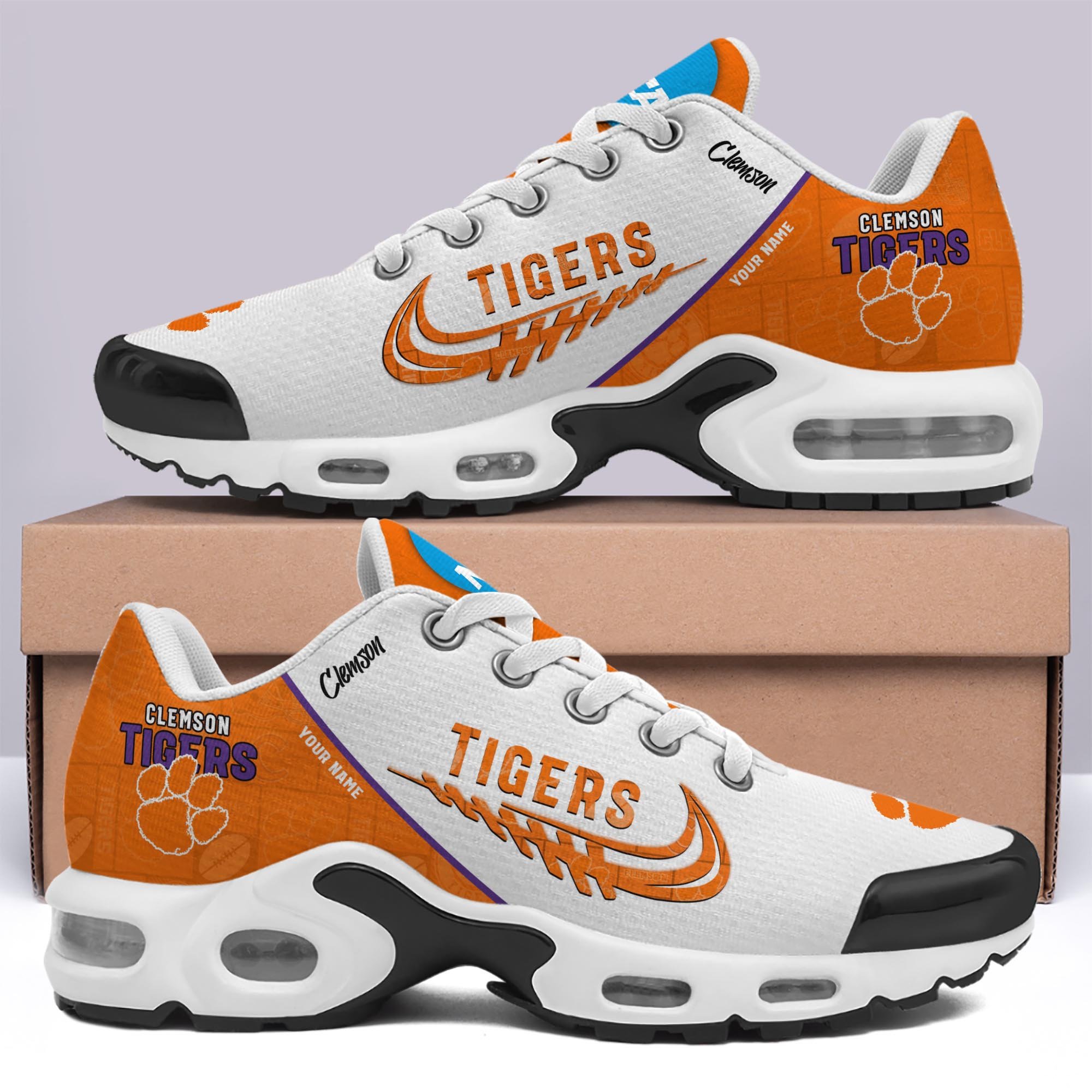 Clemson Tigers TN Shoes Custom Your Name 2024 version, Football Team Shoes, Sport Fan Gifts EHIVM-60203