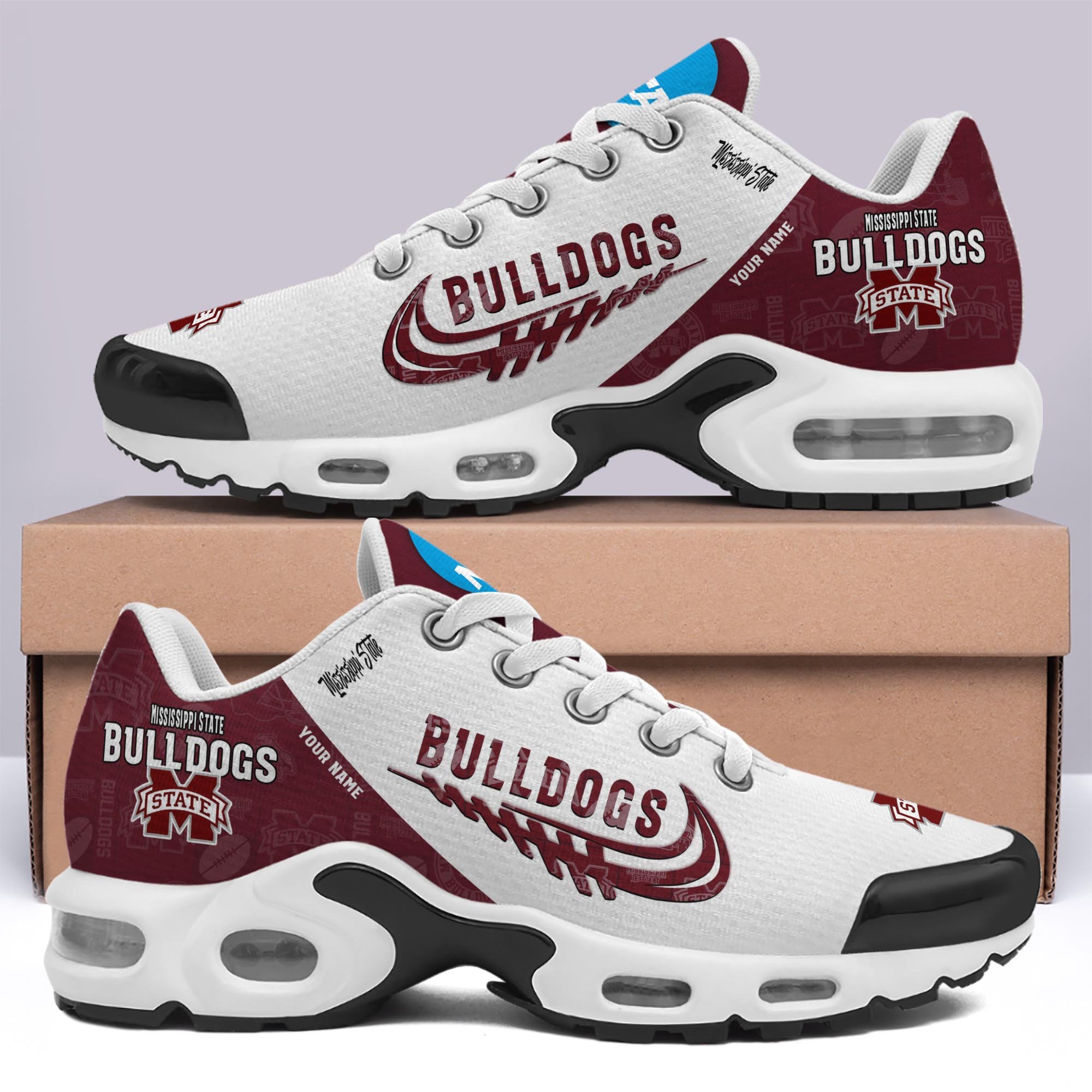 Mississippi State Bulldogs TN Shoes Custom Your Name 2024 version, Football Team Shoes, Sport Fan Gifts EHIVM-60203