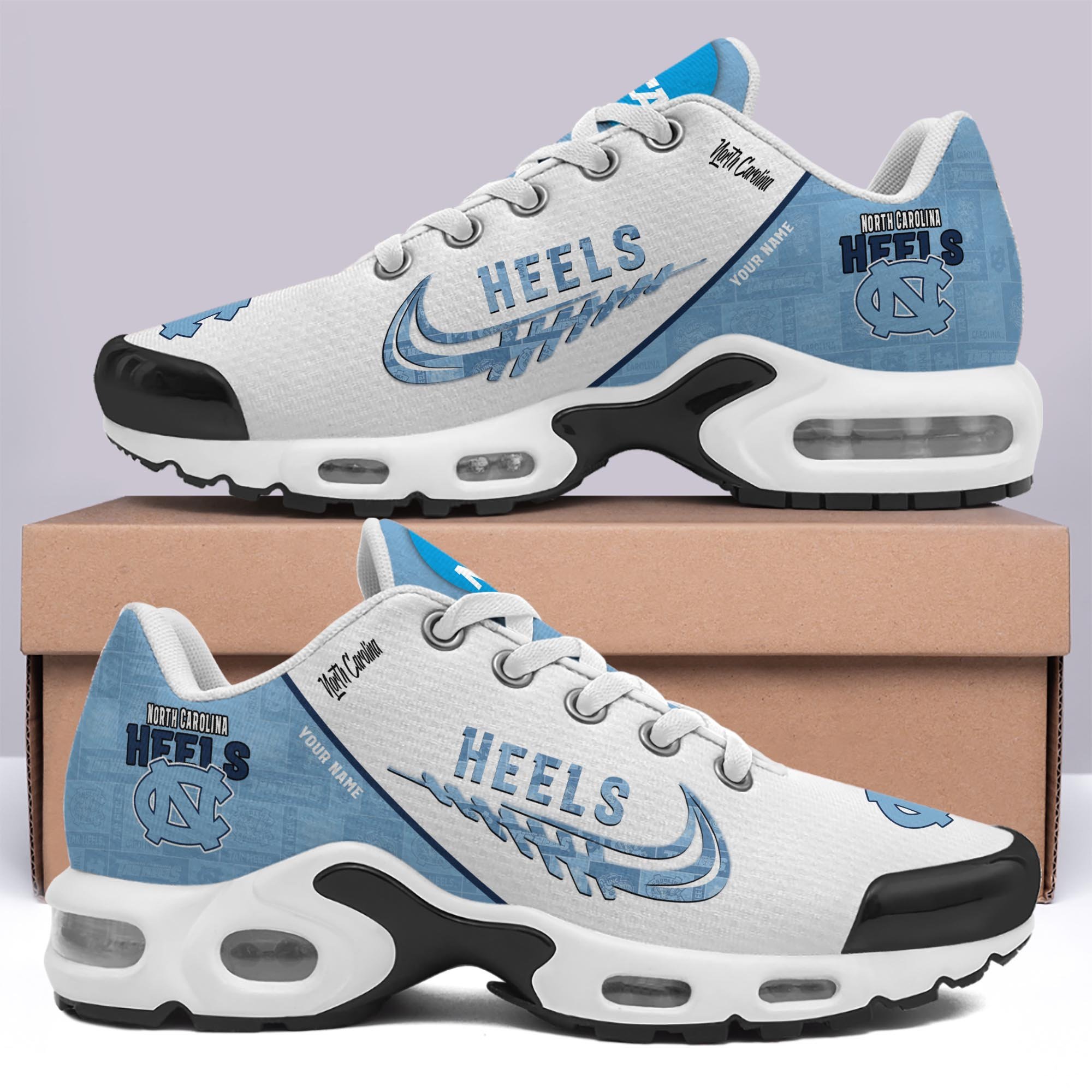 North Carolina Tar Heels TN Shoes Custom Your Name 2024 version, Football Team Shoes, Sport Fan Gifts EHIVM-60203