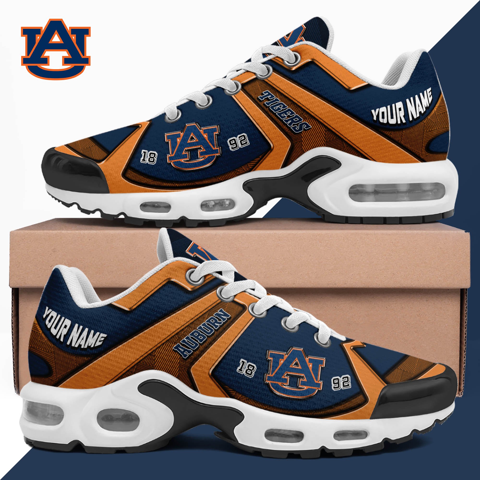 Auburn Tigers TN Shoes 2024 Version Custom Your Name, Sport Shoes For Lovers, Football Team Shoes, Sport Gifts For Fans, Gifts For Him ETHY-62489