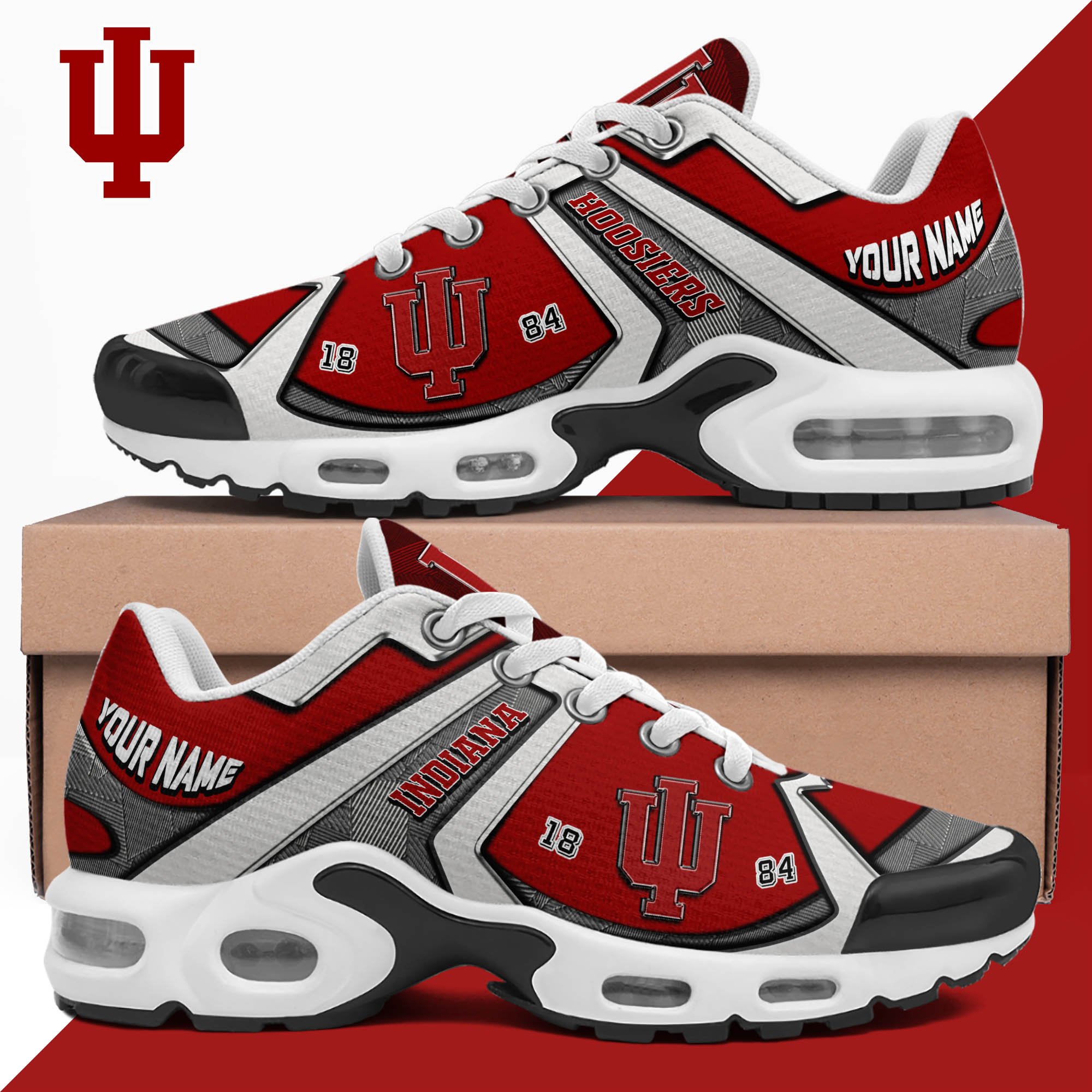 Indiana Hoosiers TN Shoes 2024 Version Custom Your Name, Sport Shoes For Lovers, Football Team Shoes, Sport Gifts For Fans, Gifts For Him ETHY-62489