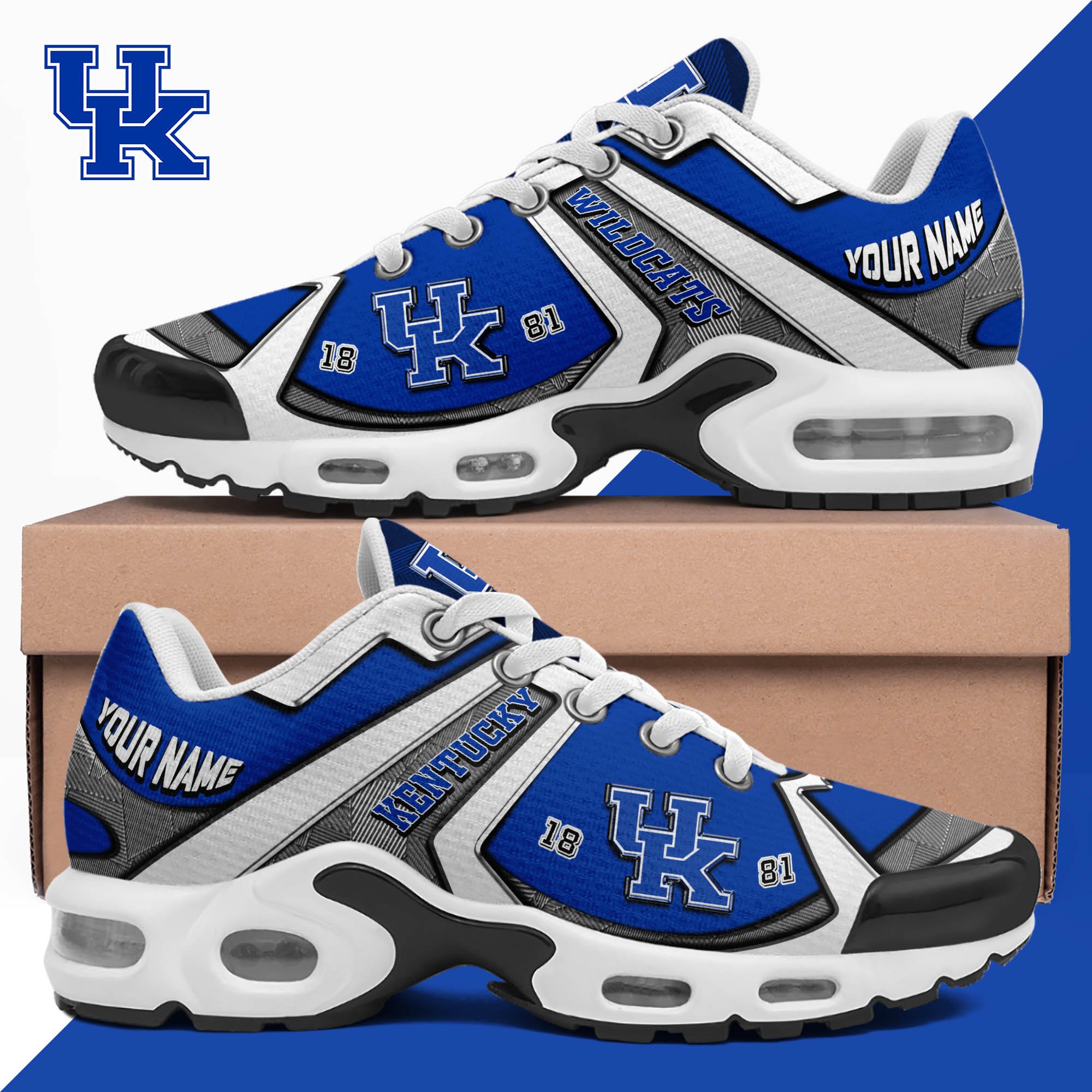 Kentucky Wildcats TN Shoes 2024 Version Custom Your Name, Sport Shoes For Lovers, Football Team Shoes, Sport Gifts For Fans, Gifts For Him ETHY-62489