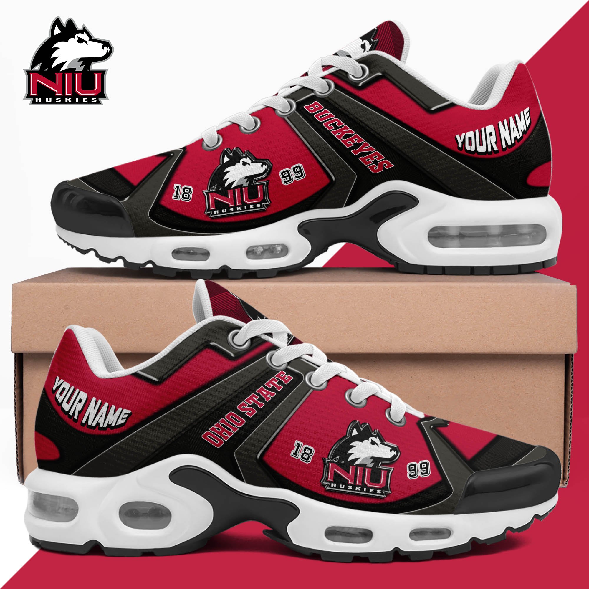 Northern Illinois Huskies TN Shoes 2024 Version Custom Your Name, Sport Shoes For Lovers, Football Team Shoes, Sport Gifts For Fans, Gifts For Him ETHY-62489