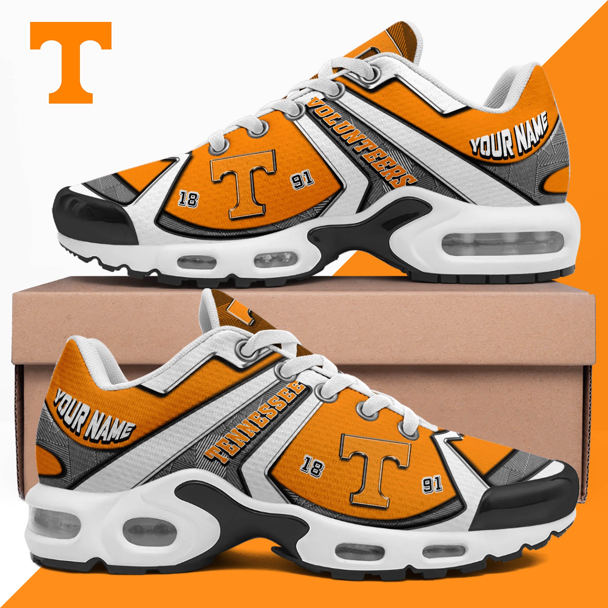 Tennessee Volunteers TN Shoes 2024 Version Custom Your Name, Sport Shoes For Lovers, Football Team Shoes, Sport Gifts For Fans, Gifts For Him ETHY-62489