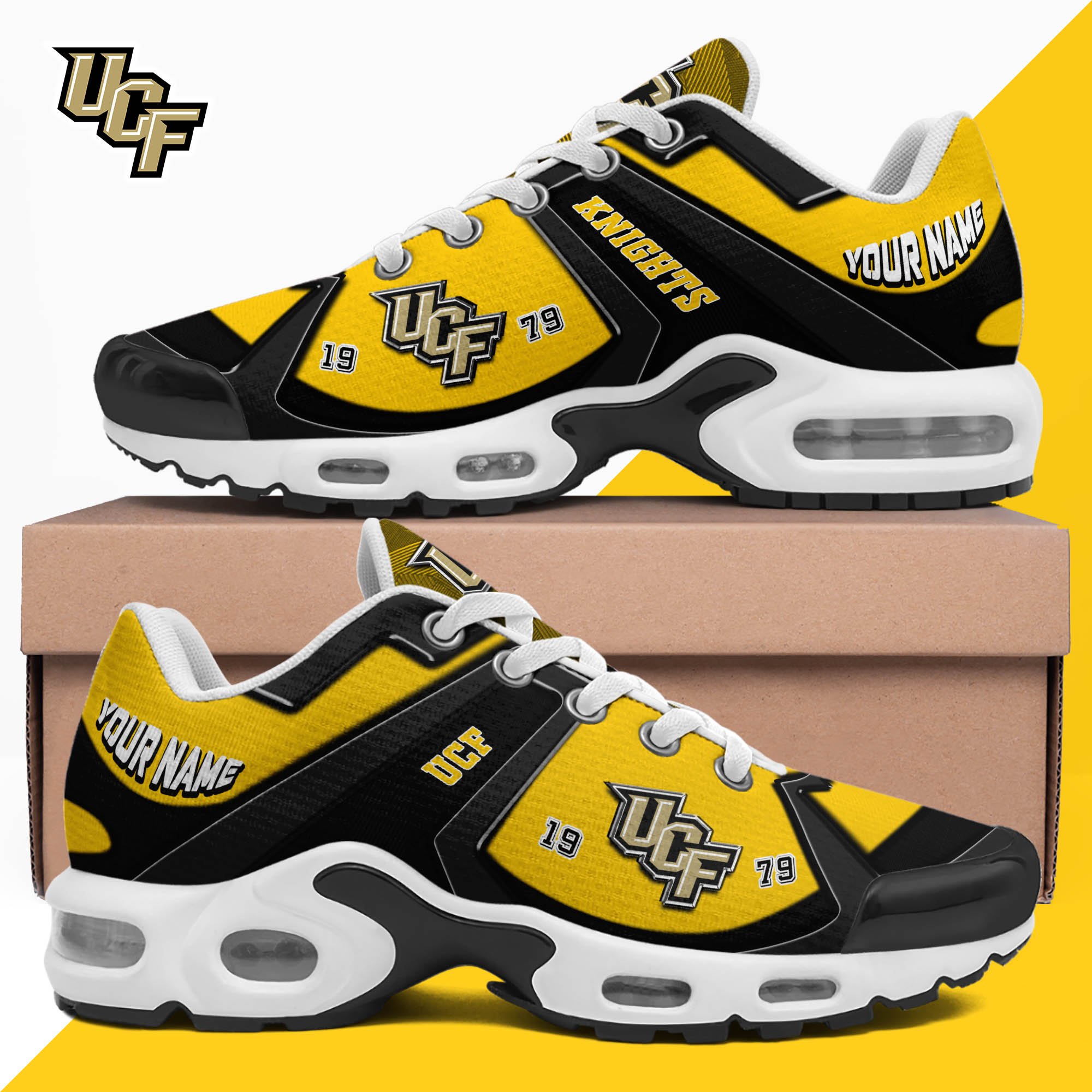 UCF Knights TN Shoes 2024 Version Custom Your Name, Sport Shoes For Lovers, Football Team Shoes, Sport Gifts For Fans, Gifts For Him ETHY-62489