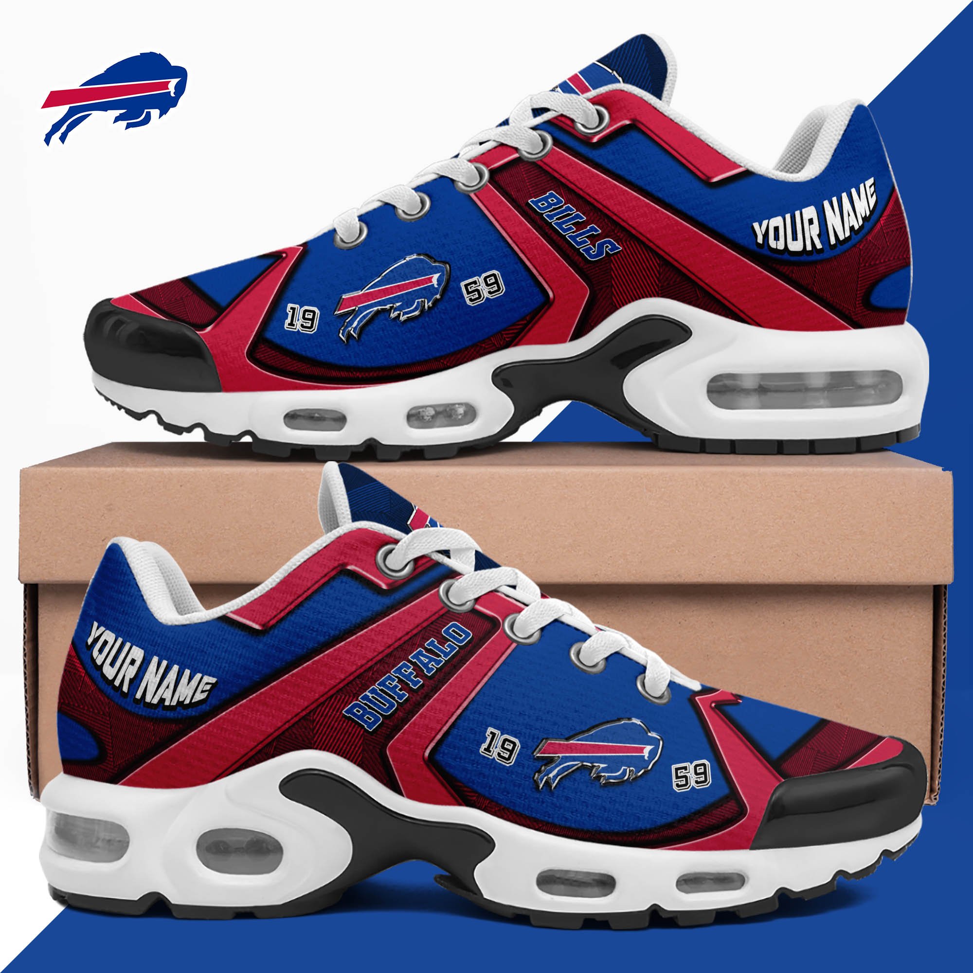 Buffalo Bills TN Shoes 2024 Version Custom Your Name, Sport Shoes For Lovers, Football Team Shoes, Sport Gifts For Fans, Gifts For Him ETHY-62489