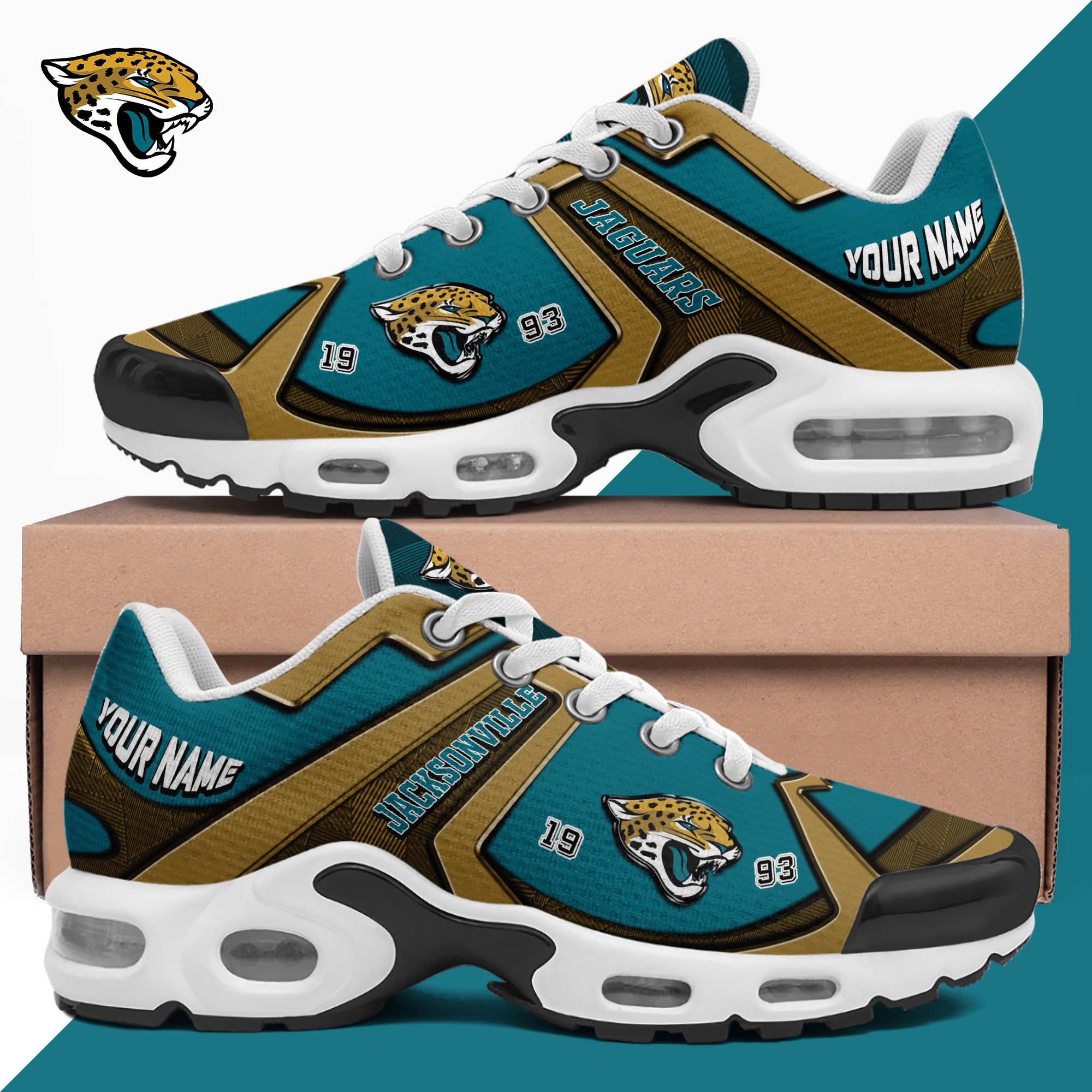 Jacksonville Jaguars TN Shoes 2024 Version Custom Your Name, Sport Shoes For Lovers, Football Team Shoes, Sport Gifts For Fans, Gifts For Him ETHY-62489