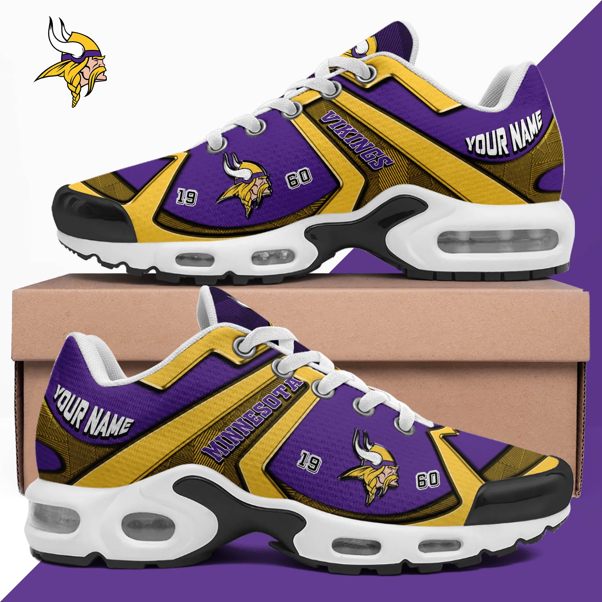 Minnesota Vikings TN Shoes 2024 Version Custom Your Name, Sport Shoes For Lovers, Football Team Shoes, Sport Gifts For Fans, Gifts For Him ETHY-62489