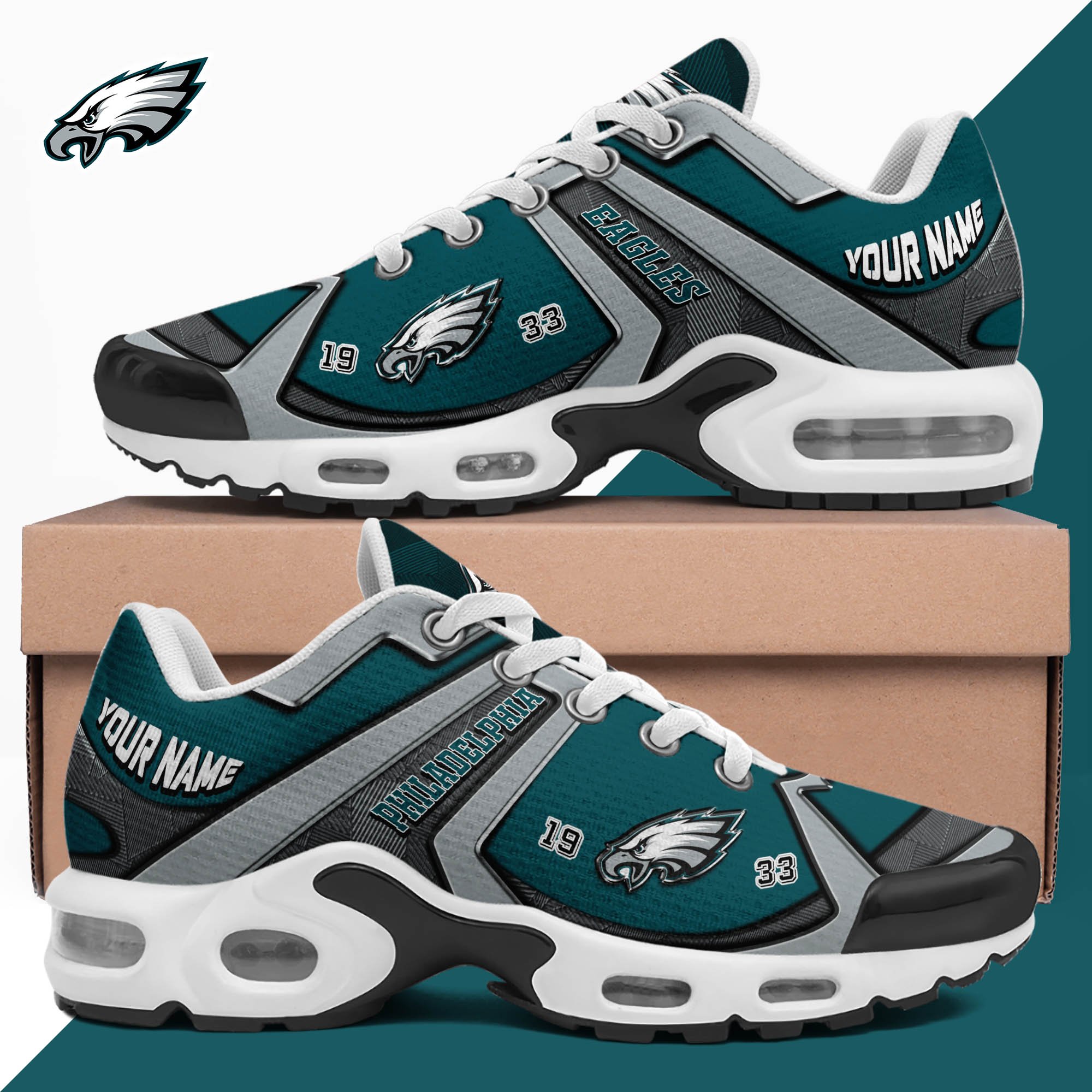 Philadelphia Eagles TN Shoes 2024 Version Custom Your Name, Sport Shoes For Lovers, Football Team Shoes, Sport Gifts For Fans, Gifts For Him ETHY-62489