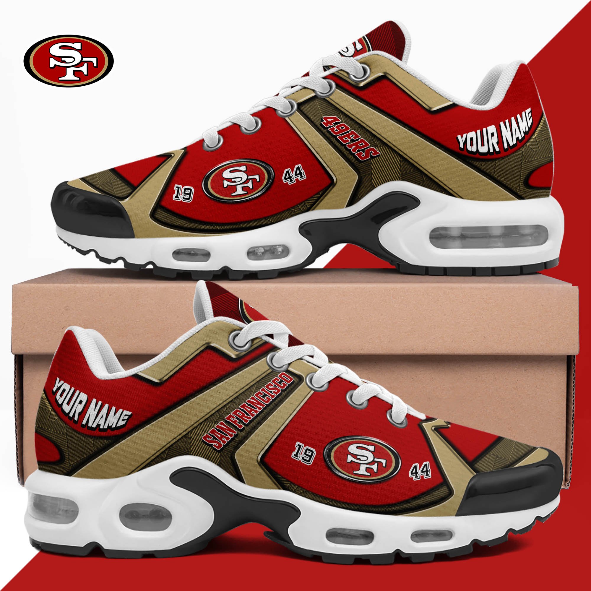 San Francisco 49ers TN Shoes 2024 Version Custom Your Name, Sport Shoes For Lovers, Football Team Shoes, Sport Gifts For Fans, Gifts For Him ETHY-62489