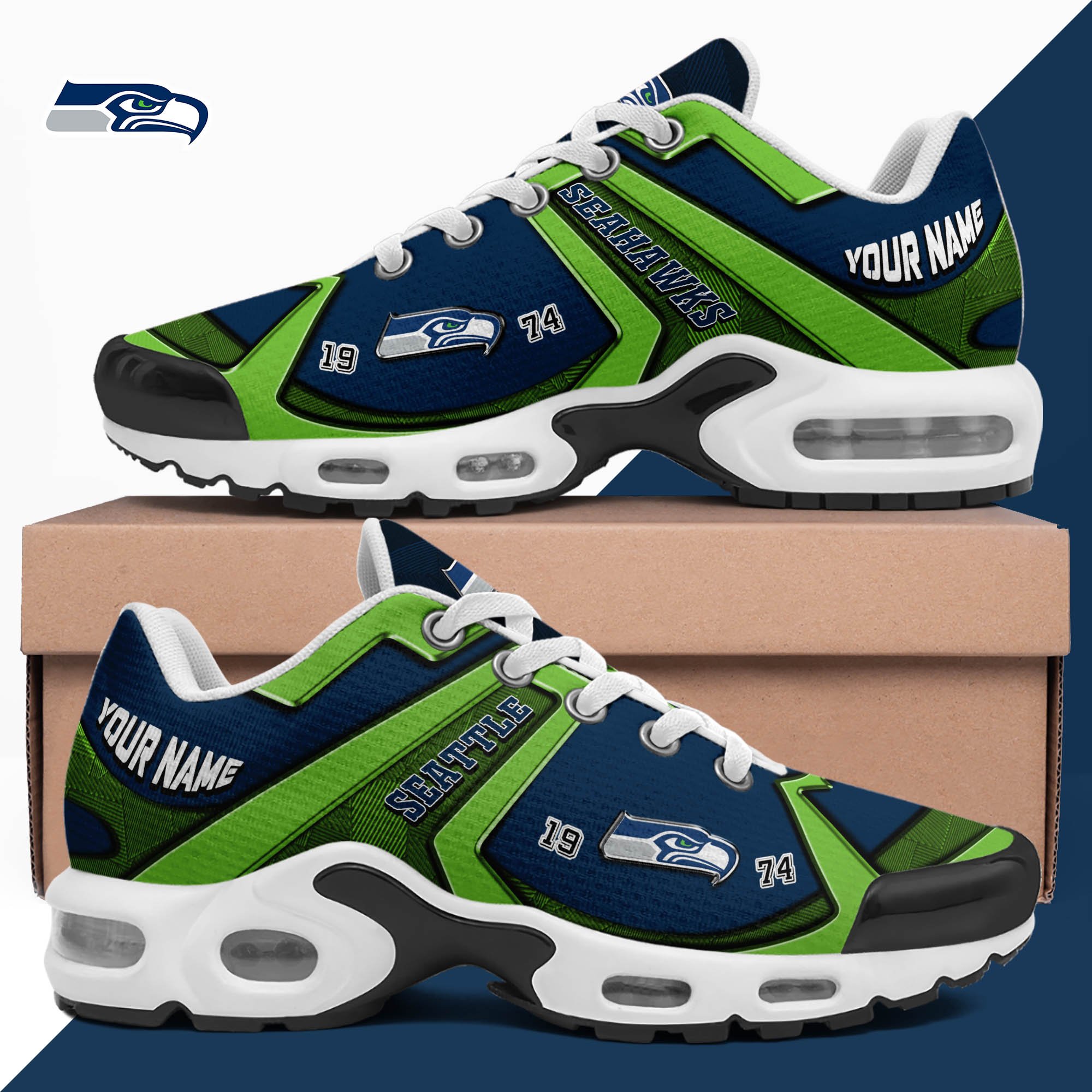 Seattle Seahawks TN Shoes 2024 Version Custom Your Name, Sport Shoes For Lovers, Football Team Shoes, Sport Gifts For Fans, Gifts For Him ETHY-62489