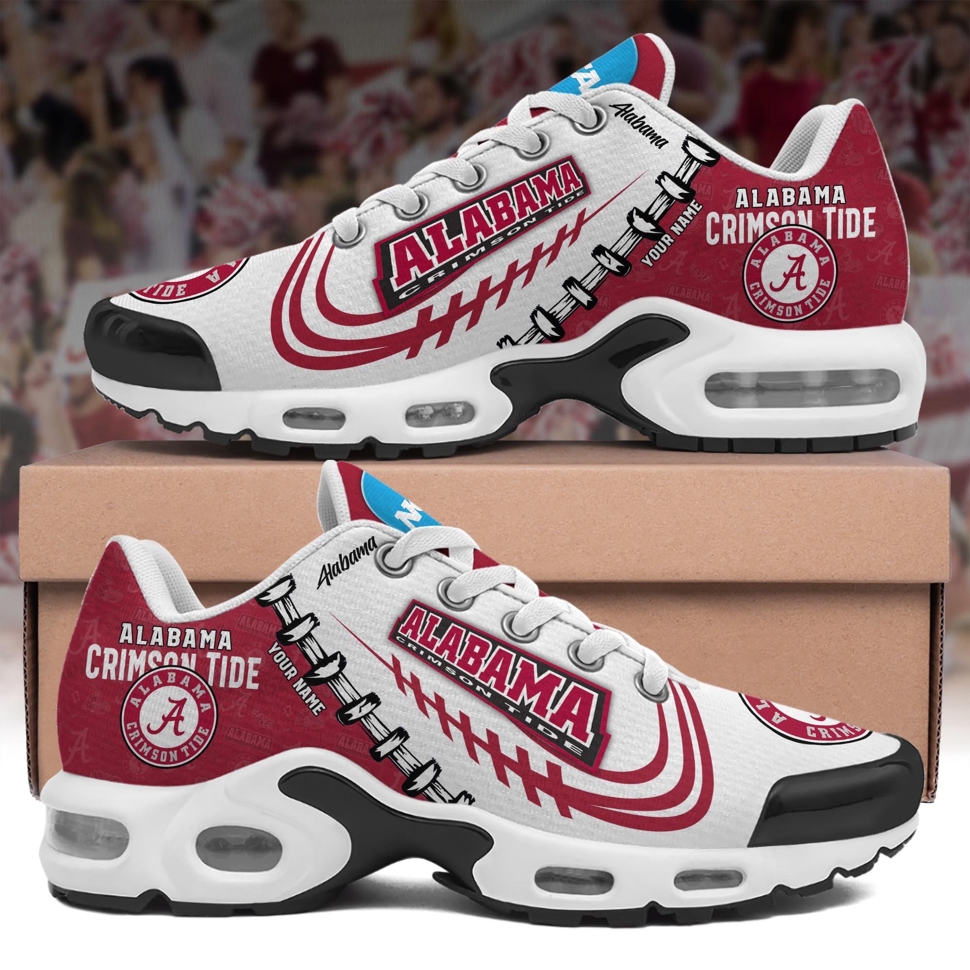 Alabama Crimson Tide TN Shoes Custom Your Name 2024 version, Football Team Shoes, Football Lover Gifts ETRG-59558