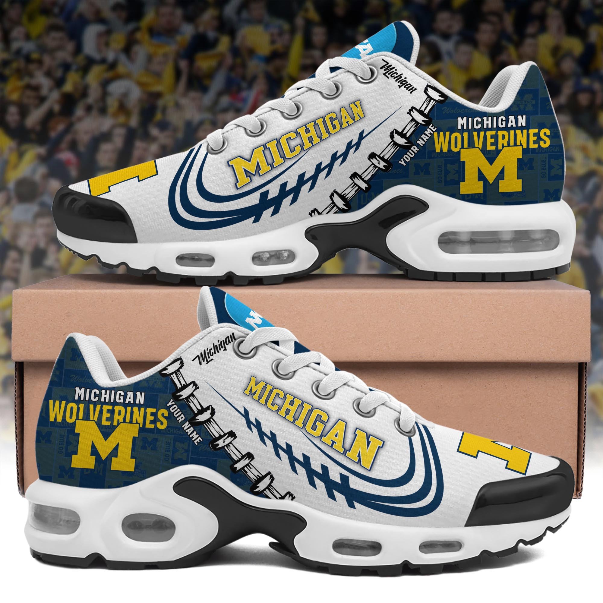 Michigan Wolverines TN Shoes Custom Your Name 2024 version, Football Team Shoes, Football Lover Gifts ETRG-59558