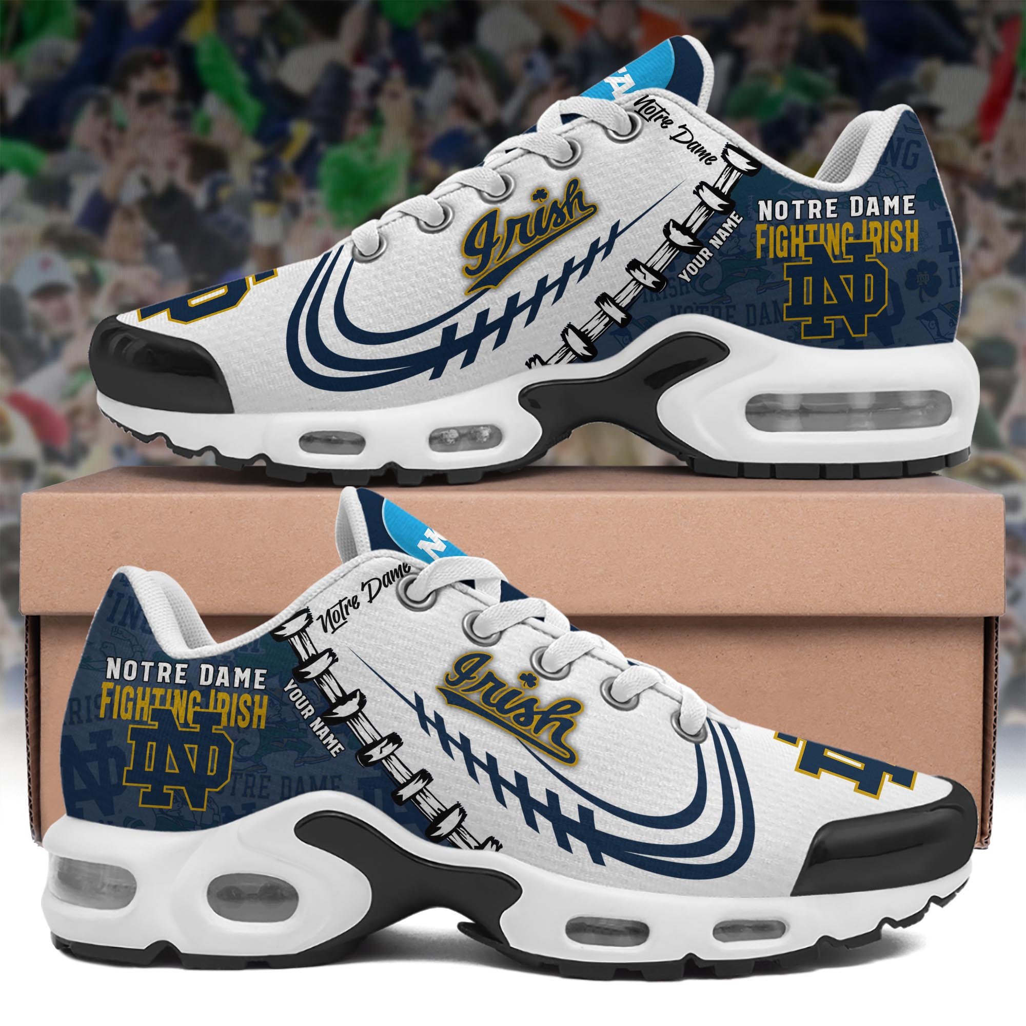 Notre Dame Fighting Irish TN Shoes Custom Your Name 2024 version, Football Team Shoes, Football Lover Gifts ETRG-59558