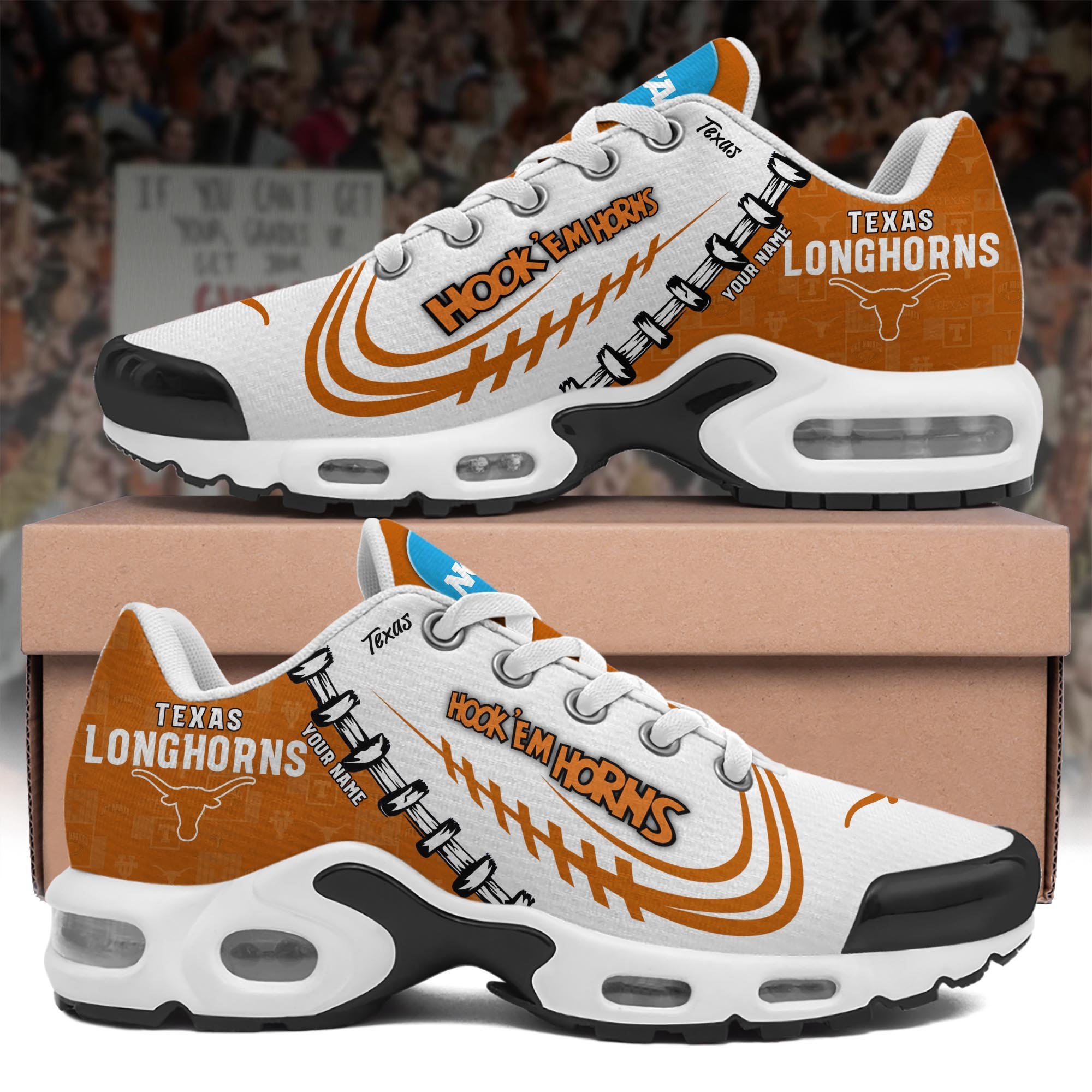 Texas Longhorns TN Shoes Custom Your Name 2024 version, Football Team Shoes, Football Lover Gifts ETRG-59558