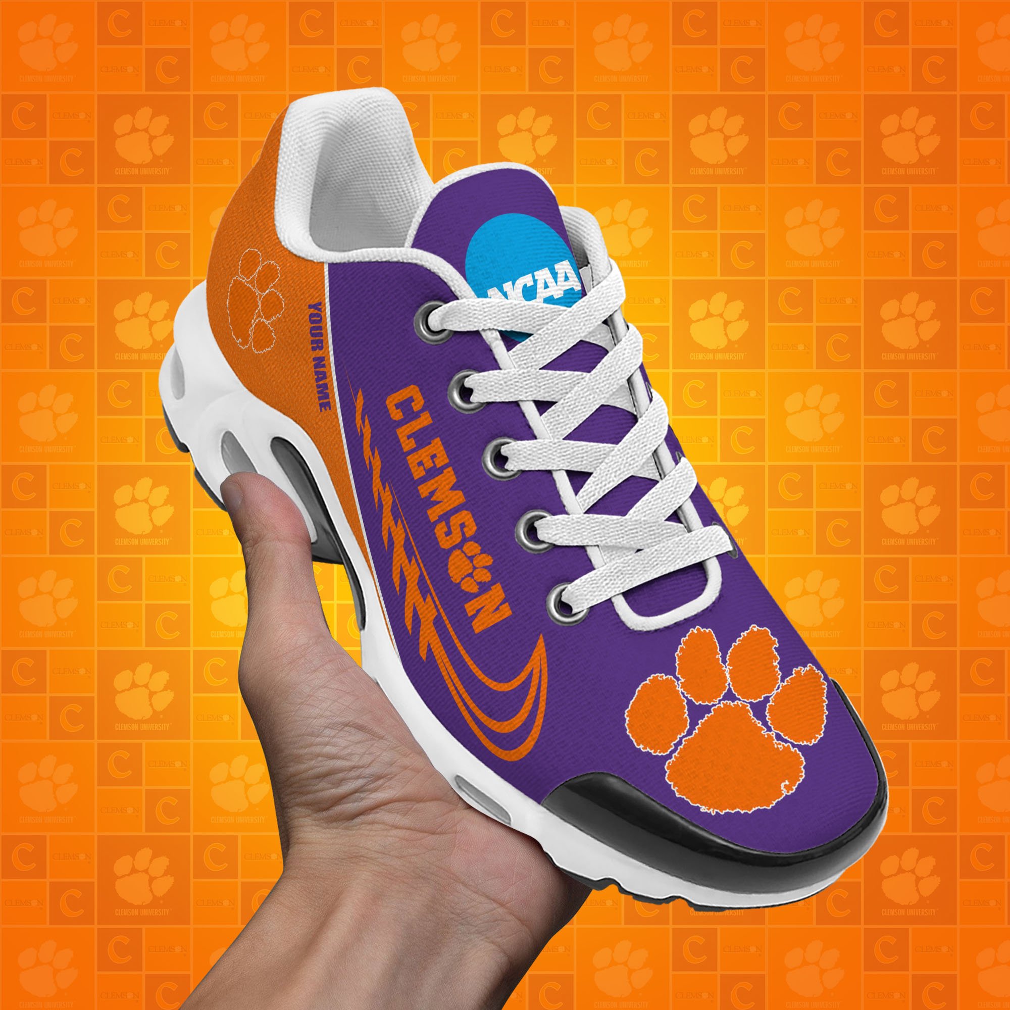 Clemson Tigers TN Shoes Custom Your Name, Football Team Shoes, Sport Fan Gifts EHIVM-53631