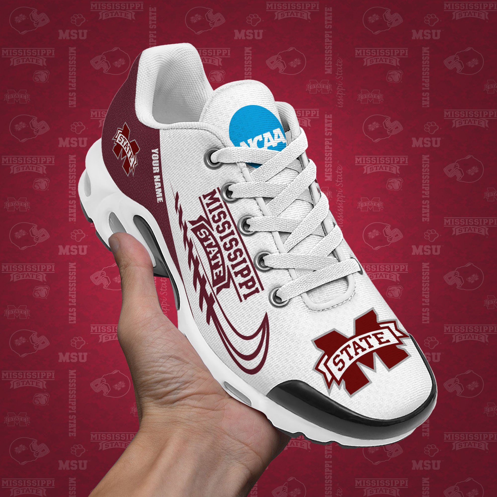 Mississippi State Bulldogs TN Shoes Custom Your Name, Football Team Shoes, Sport Fan Gifts EHIVM-53631