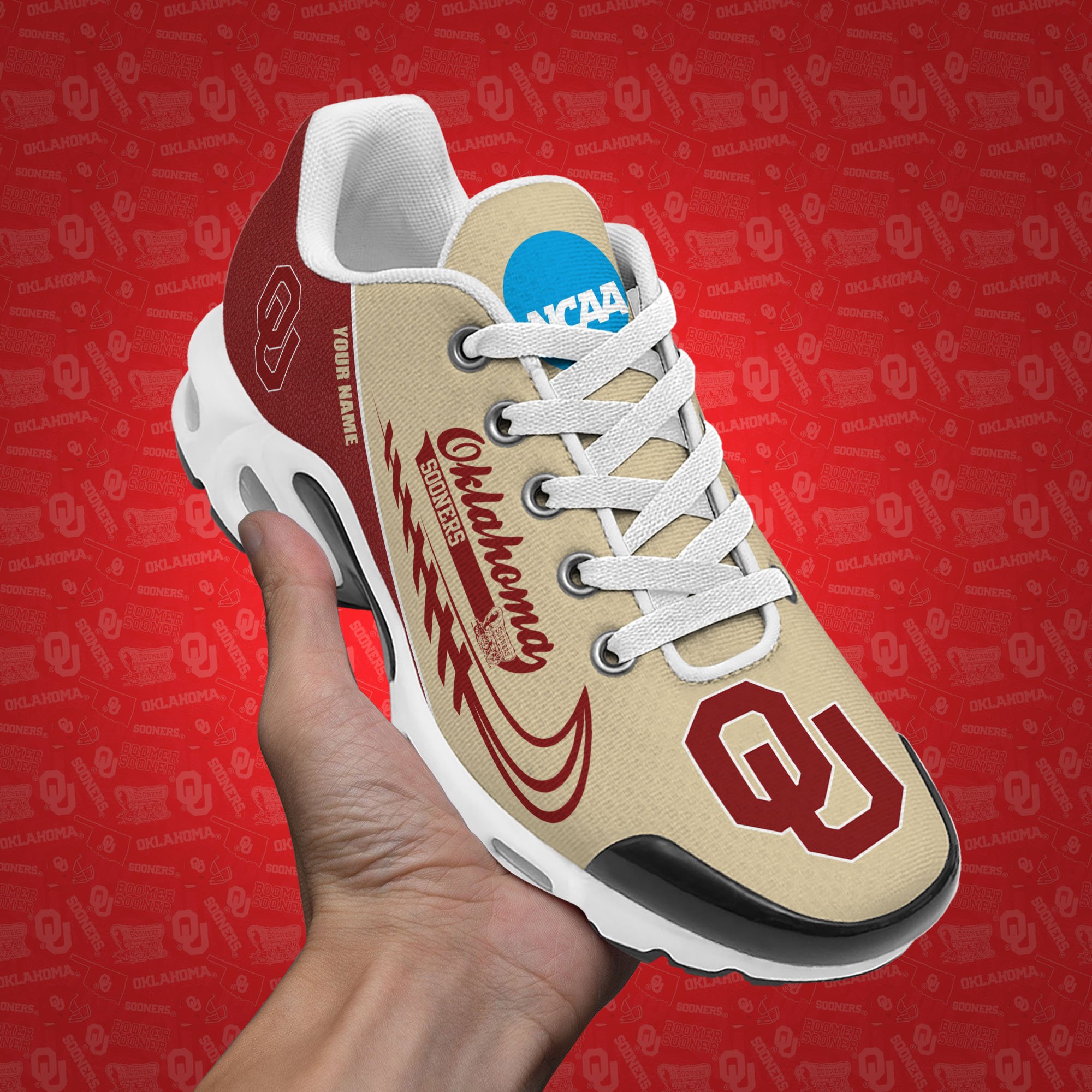 Oklahoma Sooners TN Shoes Custom Your Name, Football Team Shoes, Sport Fan Gifts EHIVM-53631