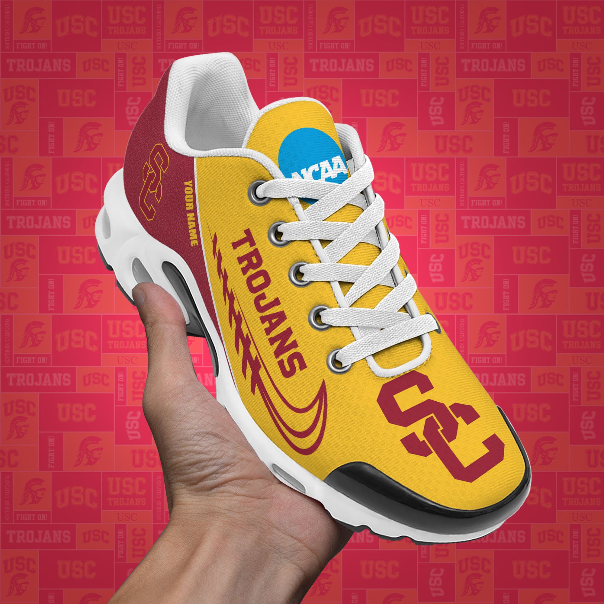 USC Trojans TN Shoes Custom Your Name, Football Team Shoes, Sport Fan Gifts EHIVM-53631