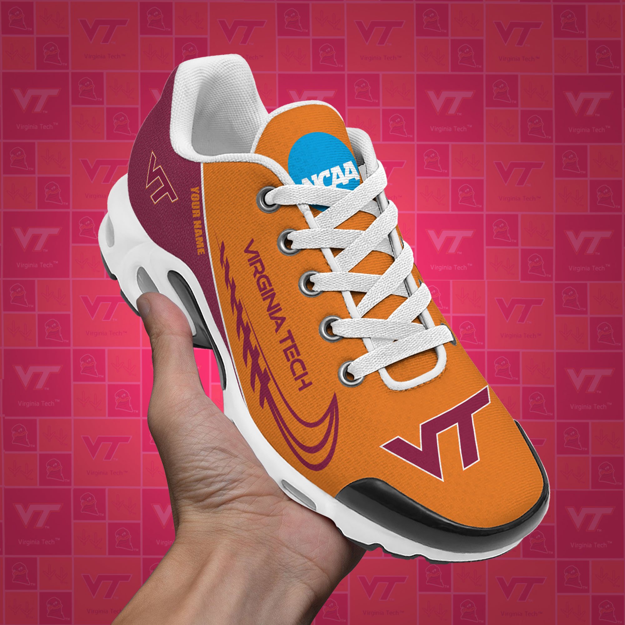 Virginia Tech Hokies TN Shoes Custom Your Name, Football Team Shoes, Sport Fan Gifts EHIVM-53631