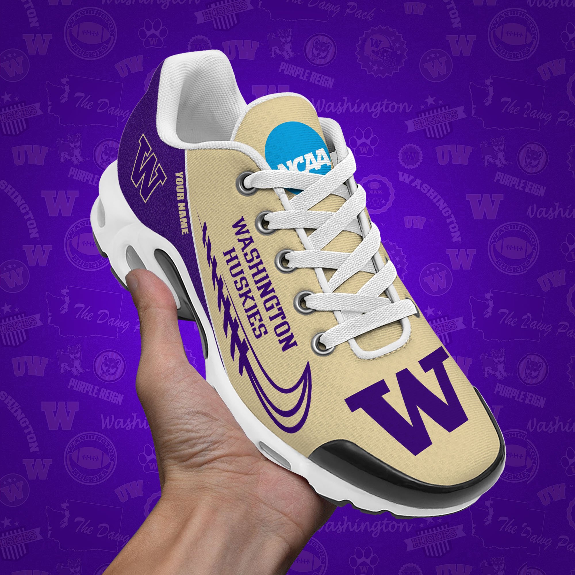 Washington Huskies TN Shoes Custom Your Name, Football Team Shoes, Sport Fan Gifts EHIVM-53631