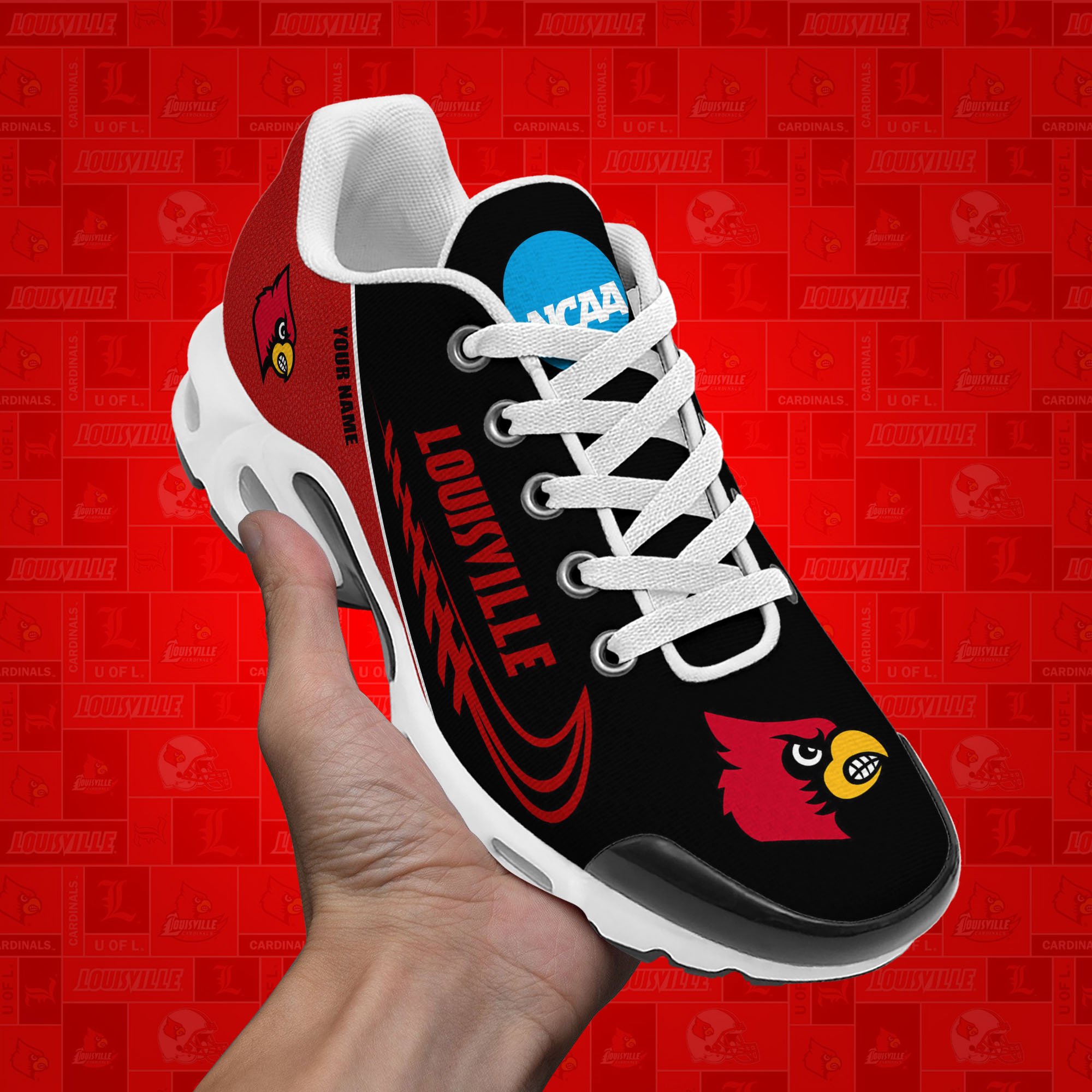 Louisville Cardinals TN Shoes Custom Your Name, Football Team Shoes, Sport Fan Gifts EHIVM-53631