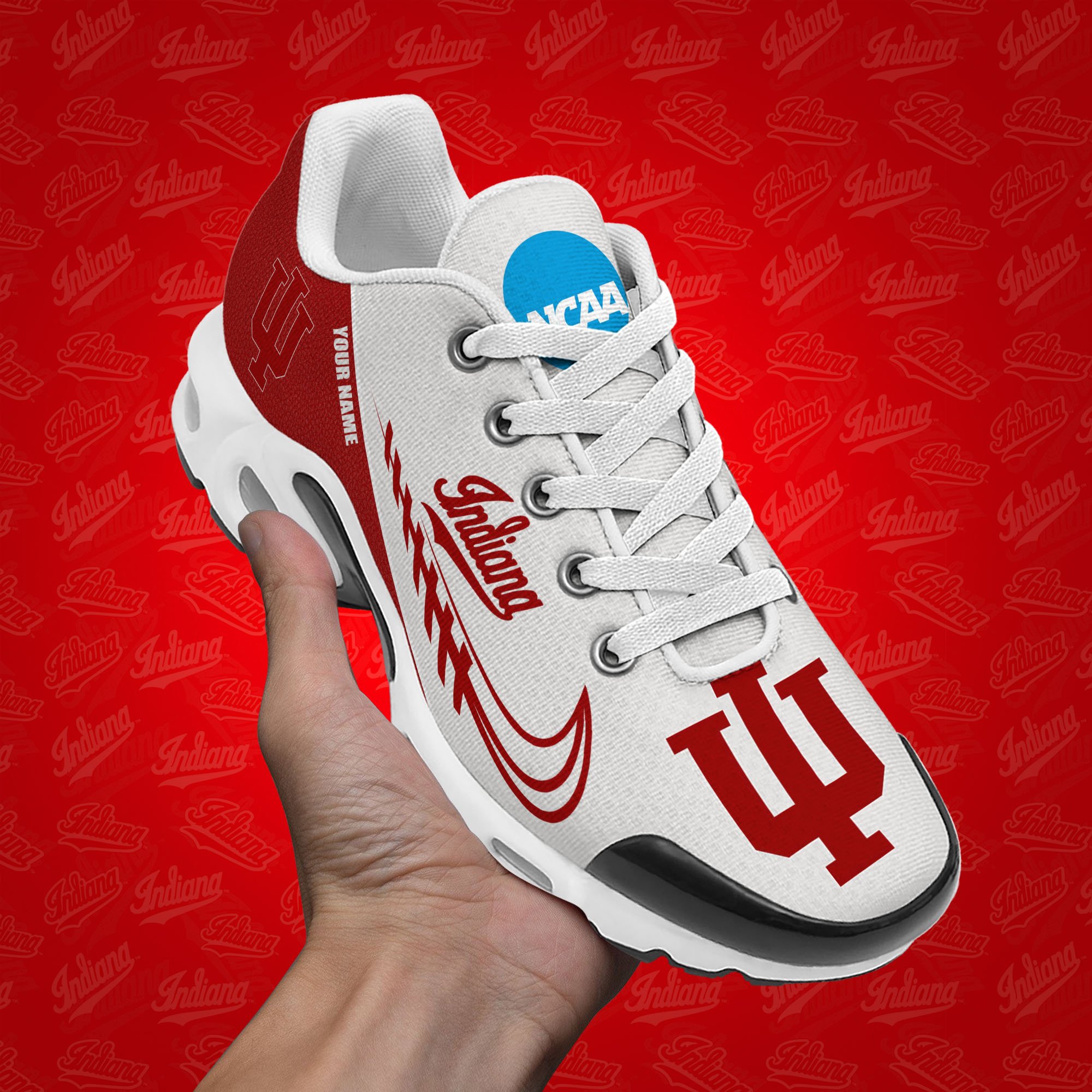 Indiana Hoosiers TN Shoes Custom Your Name, Football Team Shoes, Sport Fan Gifts EHIVM-53631