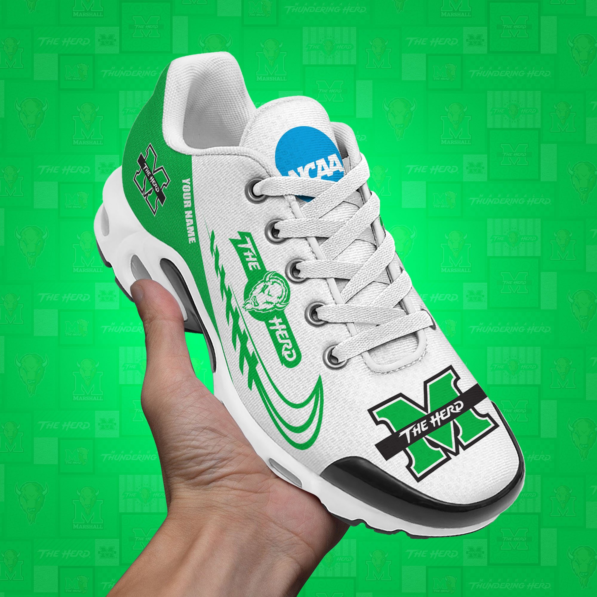 Marshall Thundering Herd TN Shoes Custom Your Name, Football Team Shoes, Sport Fan Gifts EHIVM-53631