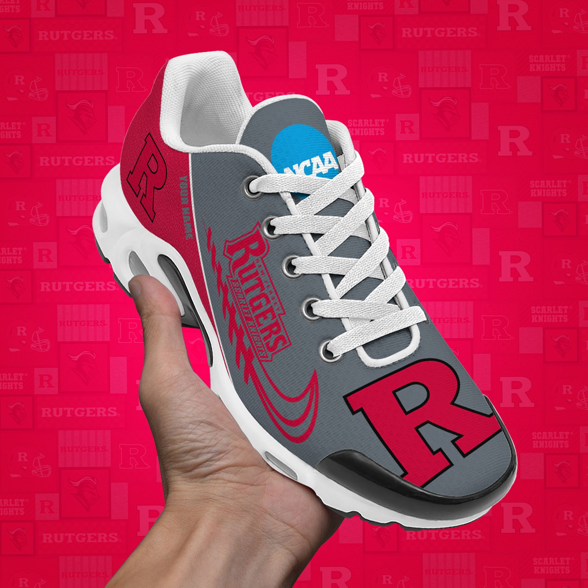 Rutgers Scarlet Knights TN Shoes Custom Your Name, Football Team Shoes, Sport Fan Gifts EHIVM-53631