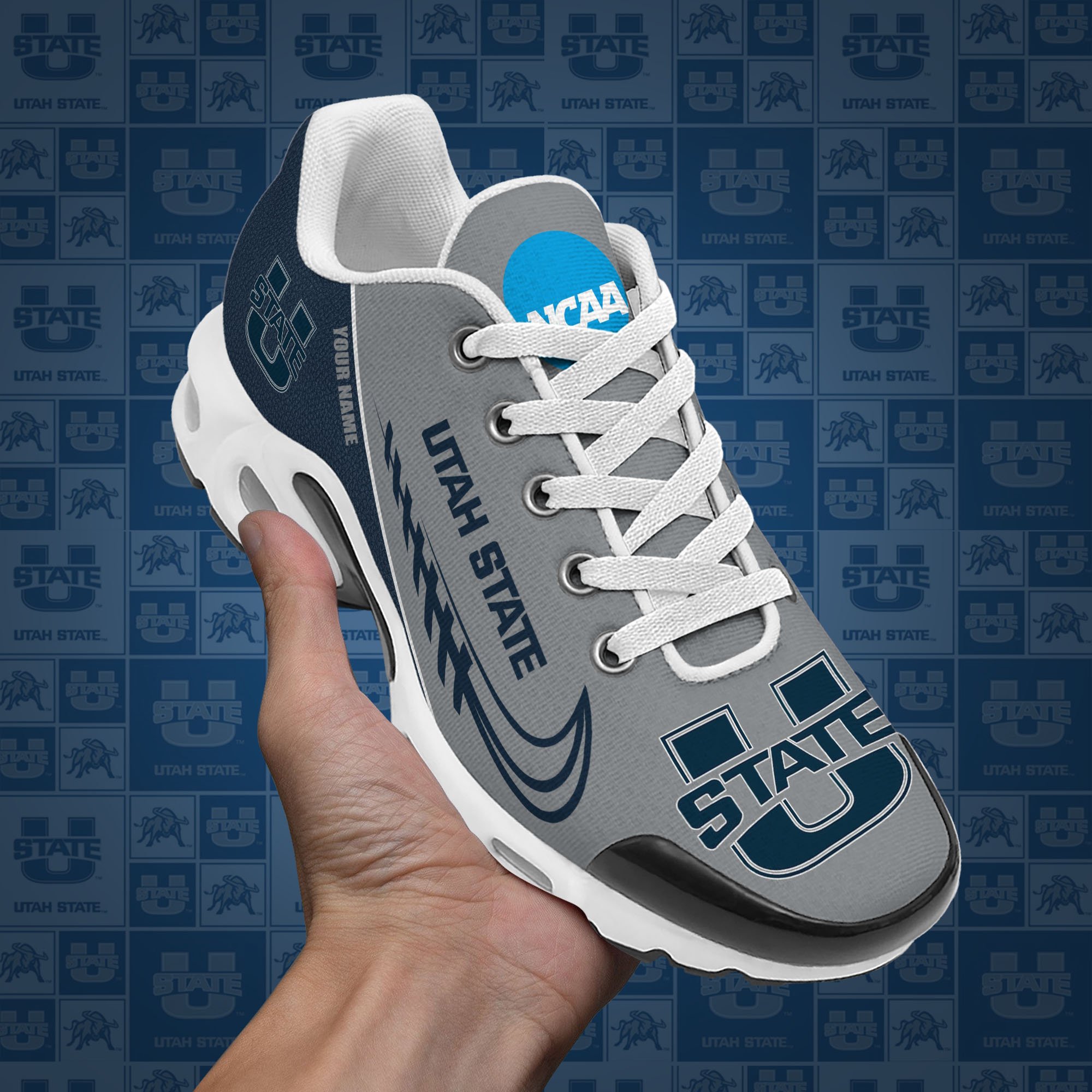 Utah State Aggies TN Shoes Custom Your Name, Football Team Shoes, Sport Fan Gifts EHIVM-53631