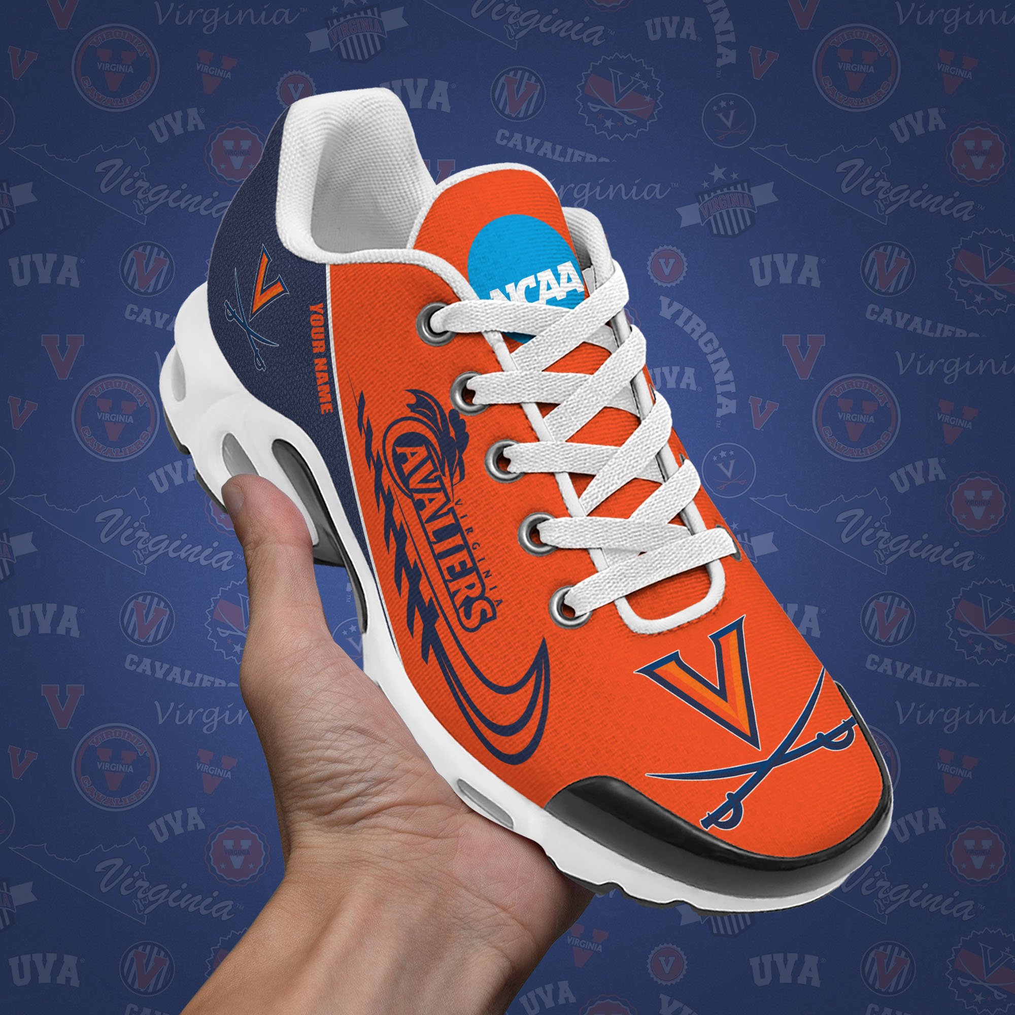 Virginia Cavaliers TN Shoes Custom Your Name, Football Team Shoes, Sport Fan Gifts EHIVM-53631