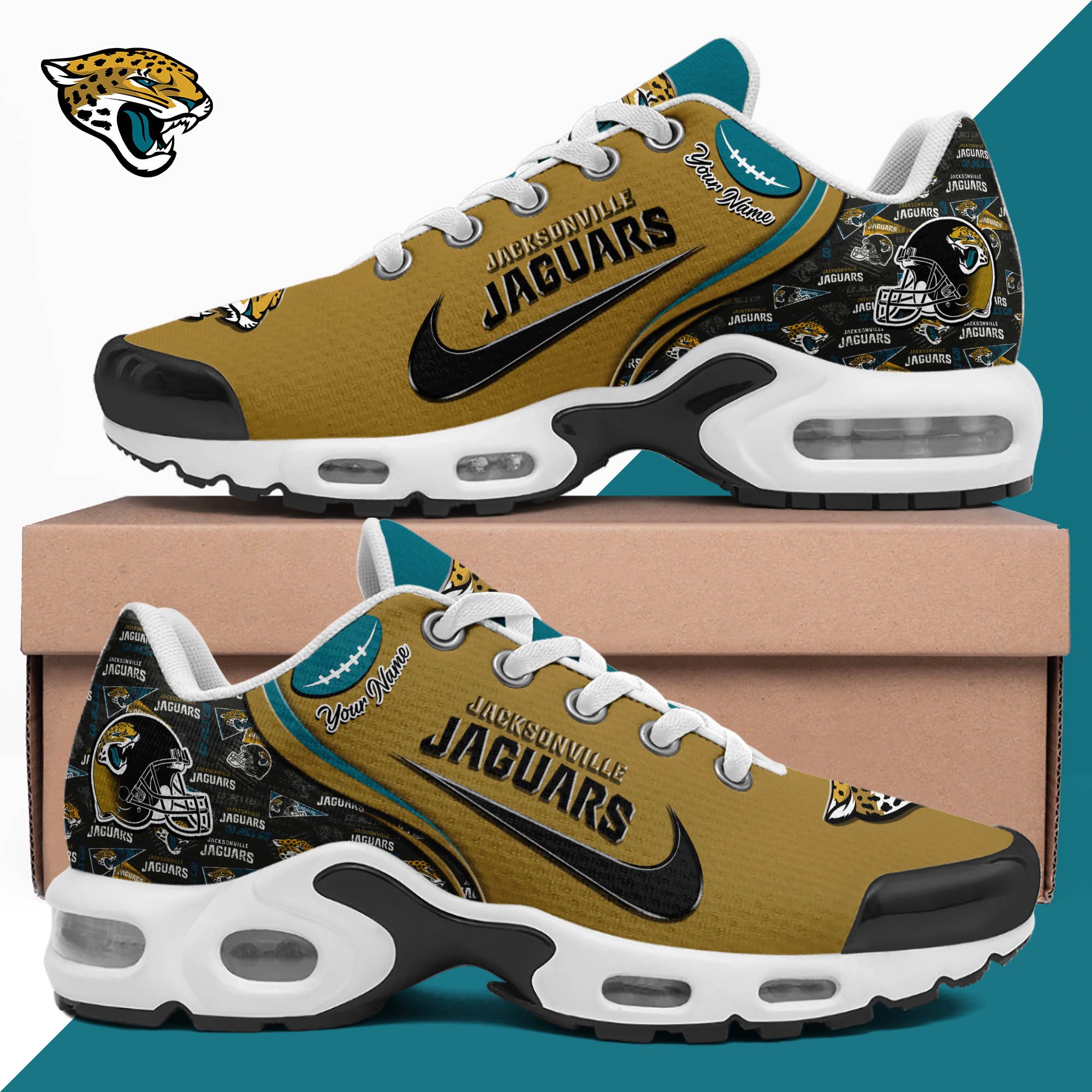 Jacksonville Jaguars TN Shoes 2024 Version Custom Your Name, Sport Shoes For Lovers, Sport Gifts, Gifts For Fans ETHY-62499