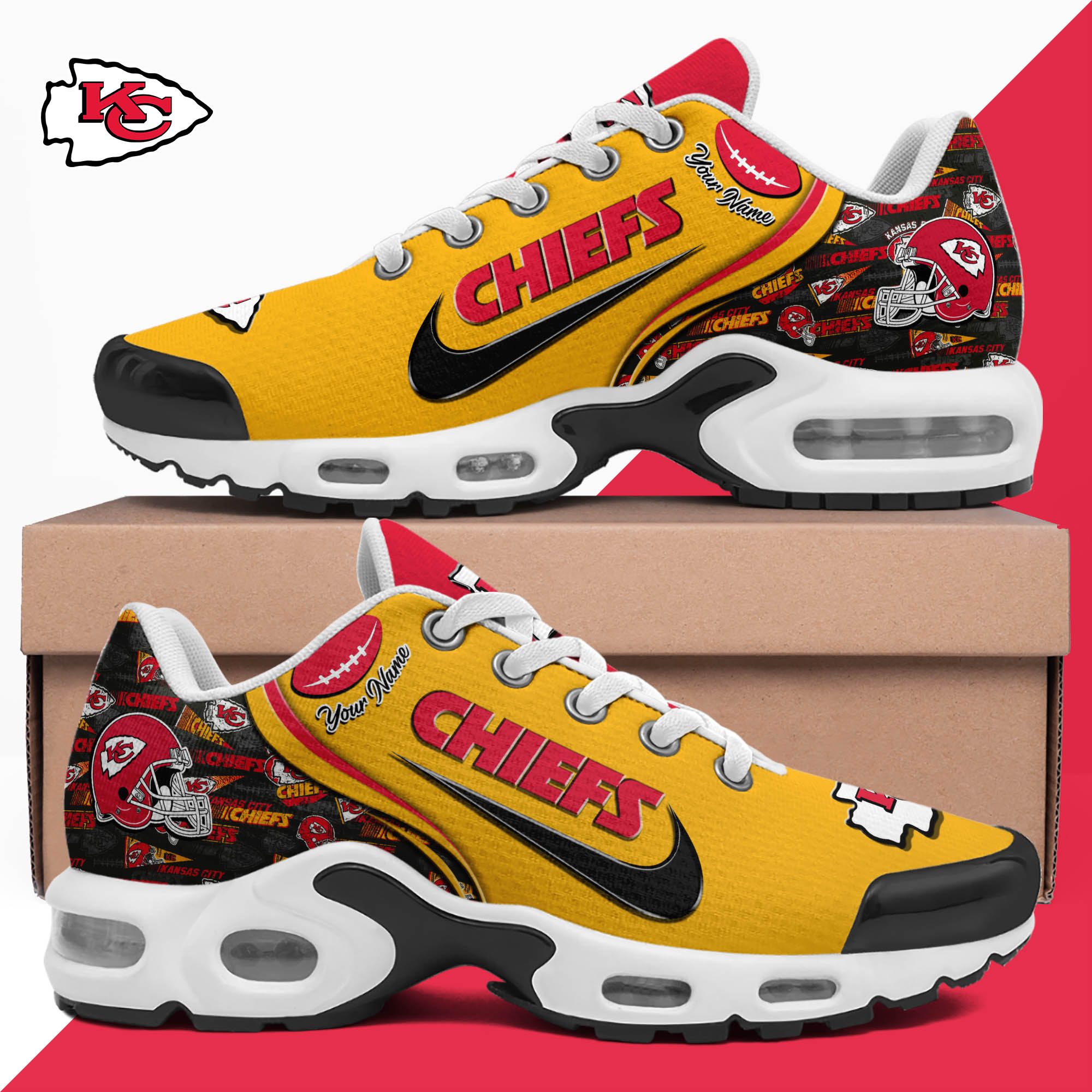 Kansas City Chiefs TN Shoes 2024 Version Custom Your Name, Sport Shoes For Lovers, Sport Gifts, Gifts For Fans ETHY-62499