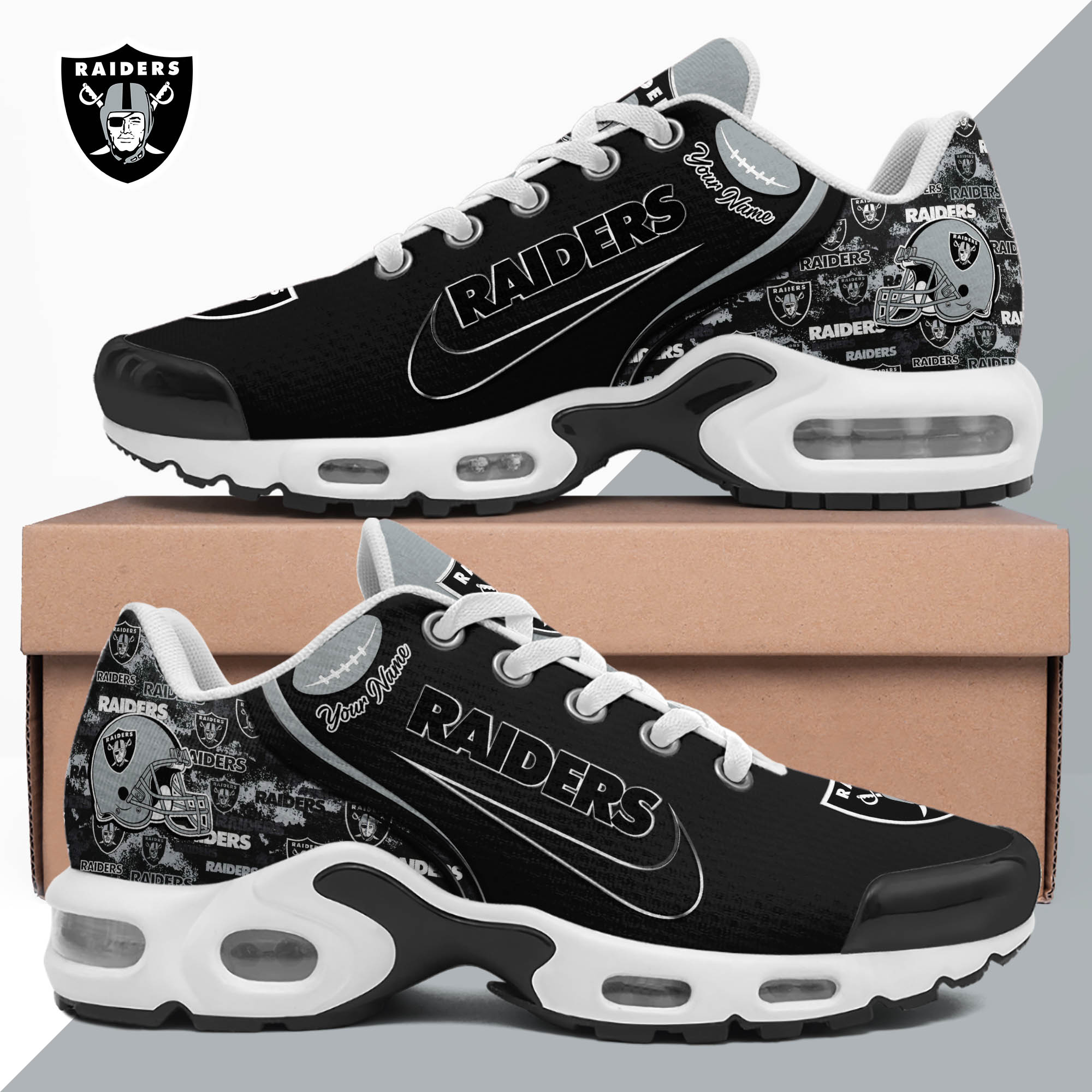 Las Vegas Raiders TN Shoes 2024 Version Custom Your Name, Sport Shoes For Lovers, Sport Gifts, Gifts For Fans ETHY-62499