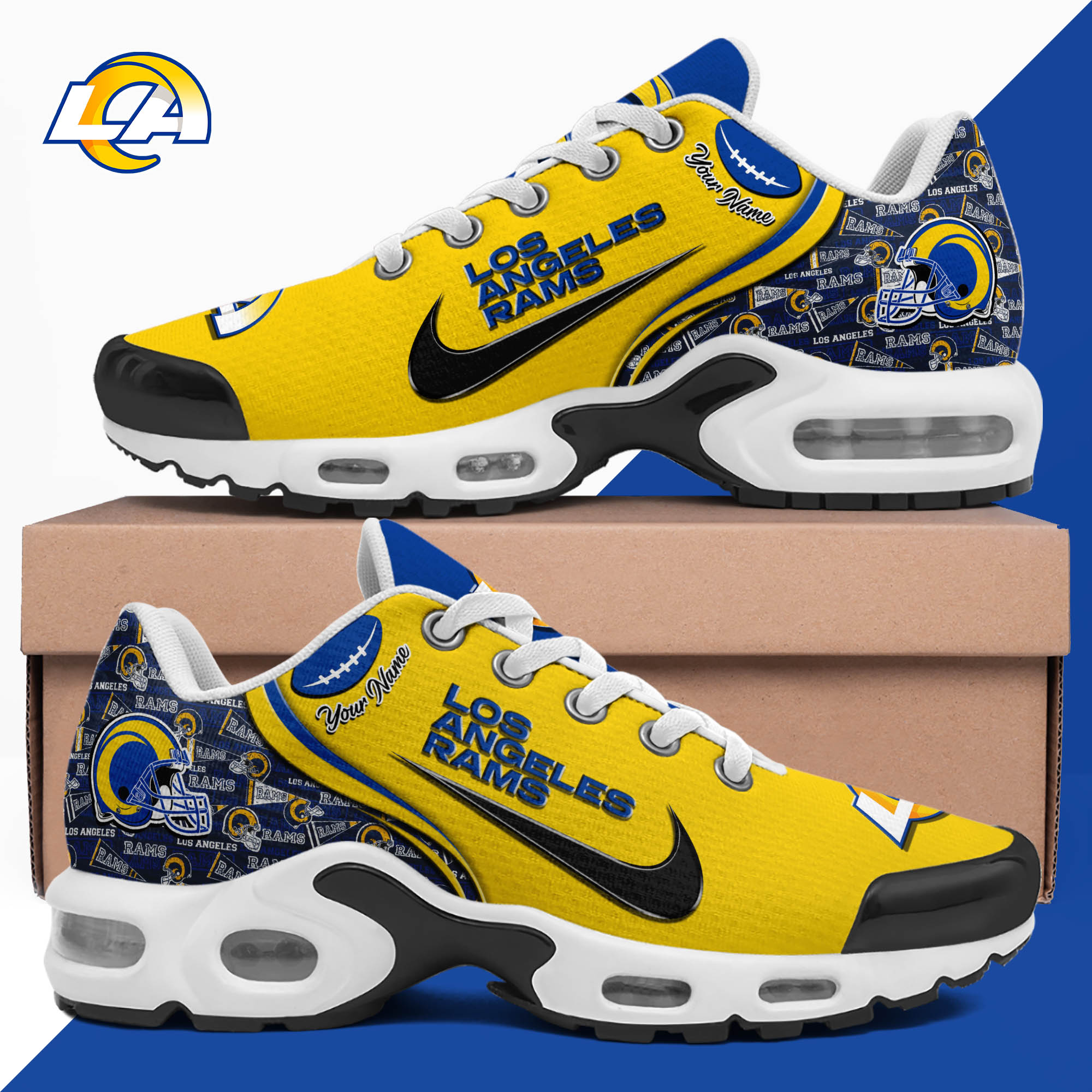 Los Angeles Rams TN Shoes 2024 Version Custom Your Name, Sport Shoes For Lovers, Sport Gifts, Gifts For Fans ETHY-62499