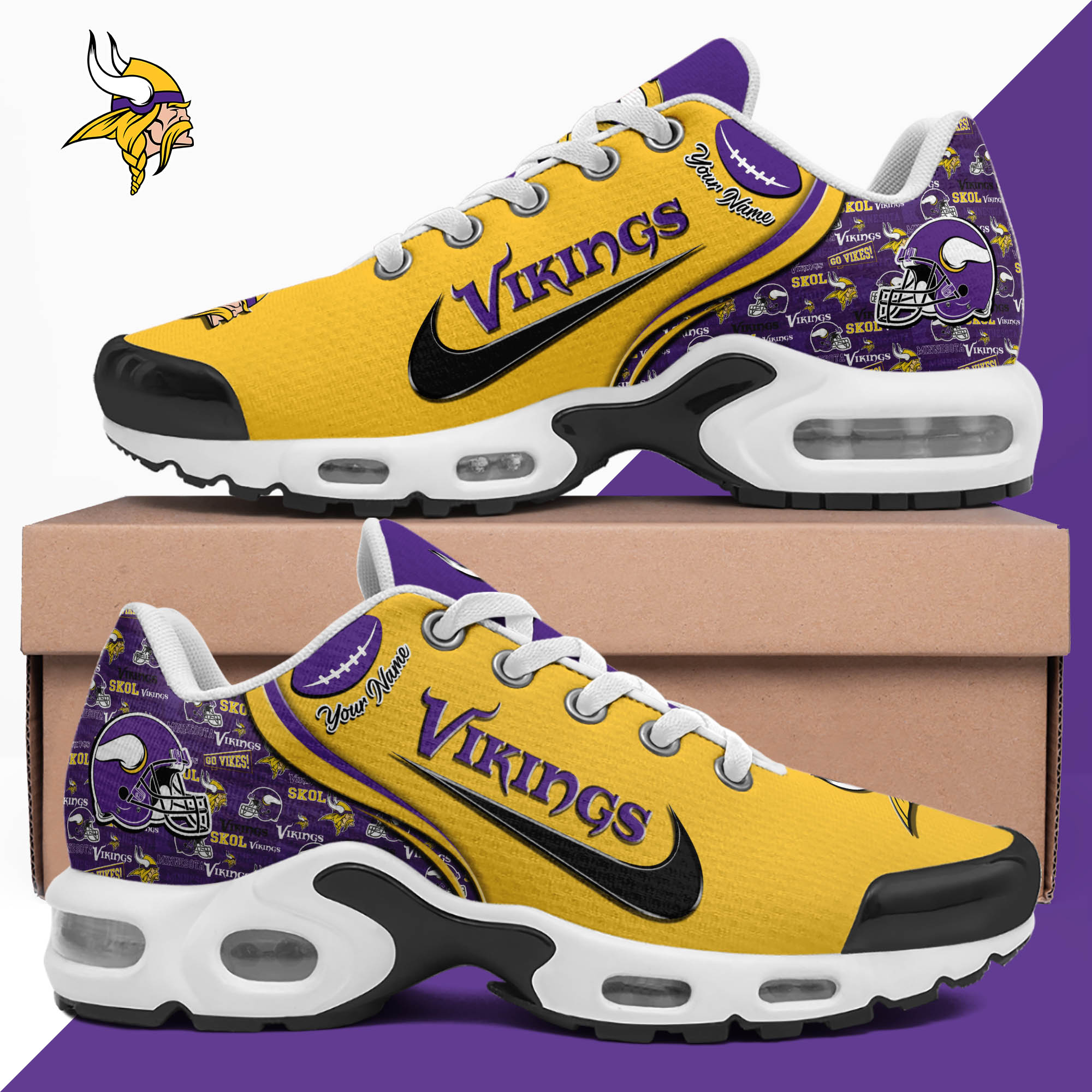 Minnesota Vikings TN Shoes 2024 Version Custom Your Name, Sport Shoes For Lovers, Sport Gifts, Gifts For Fans ETHY-62499