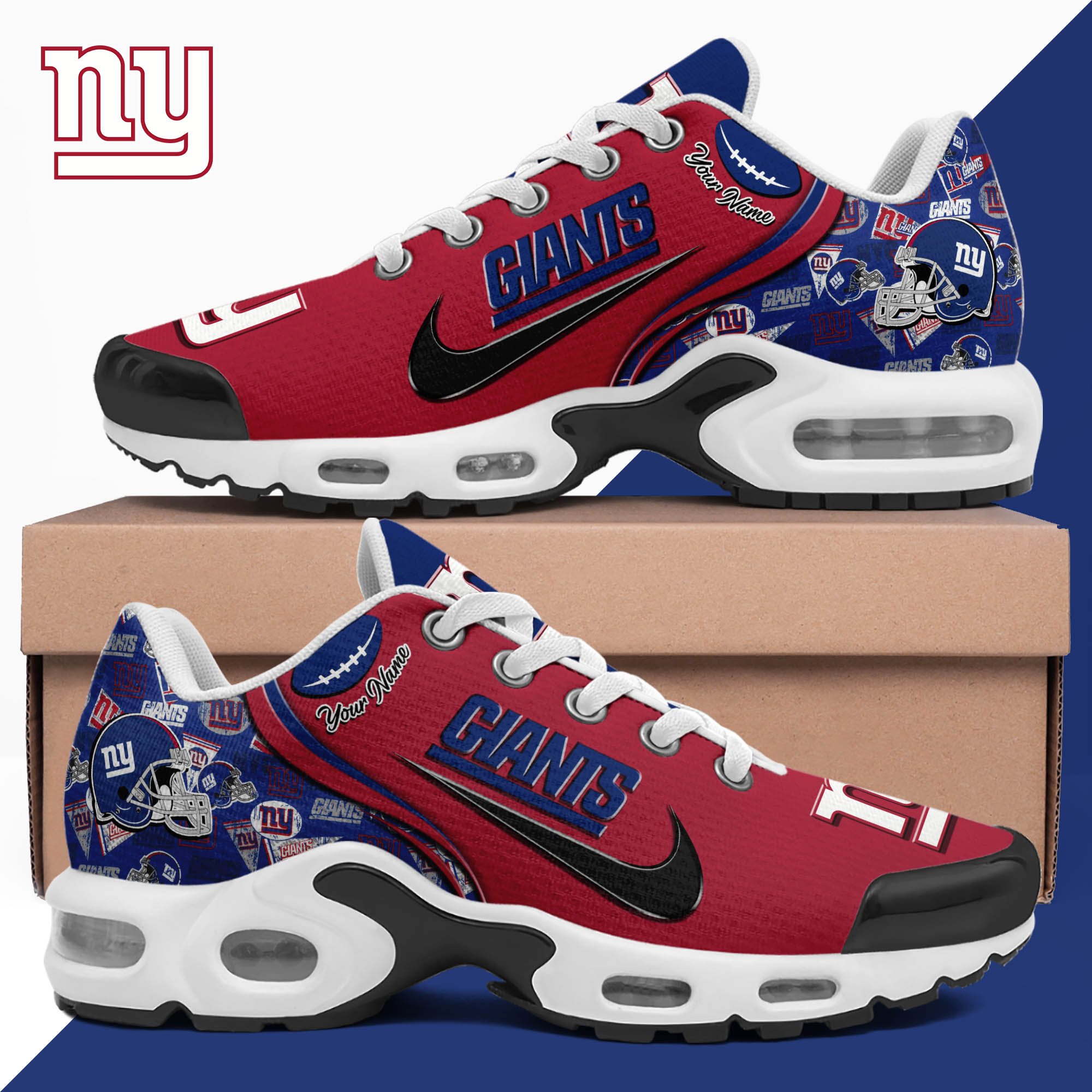 New York Giants TN Shoes 2024 Version Custom Your Name, Sport Shoes For Lovers, Sport Gifts, Gifts For Fans ETHY-62499