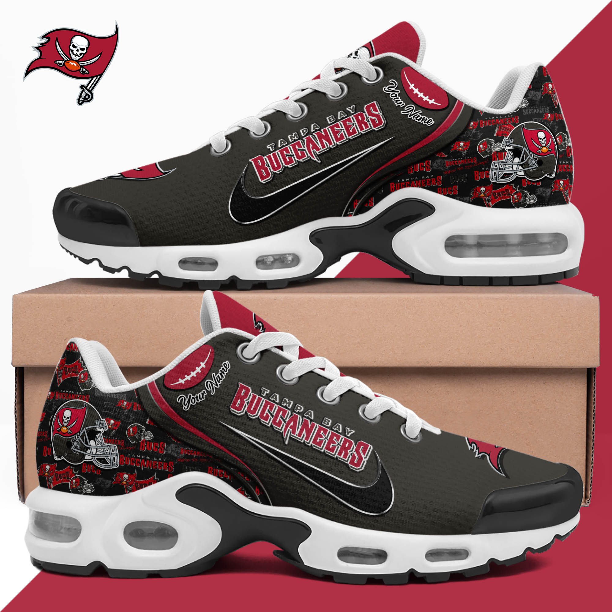 Tampa Bay Buccaneers TN Shoes 2024 Version Custom Your Name, Sport Shoes For Lovers, Sport Gifts, Gifts For Fans ETHY-62499