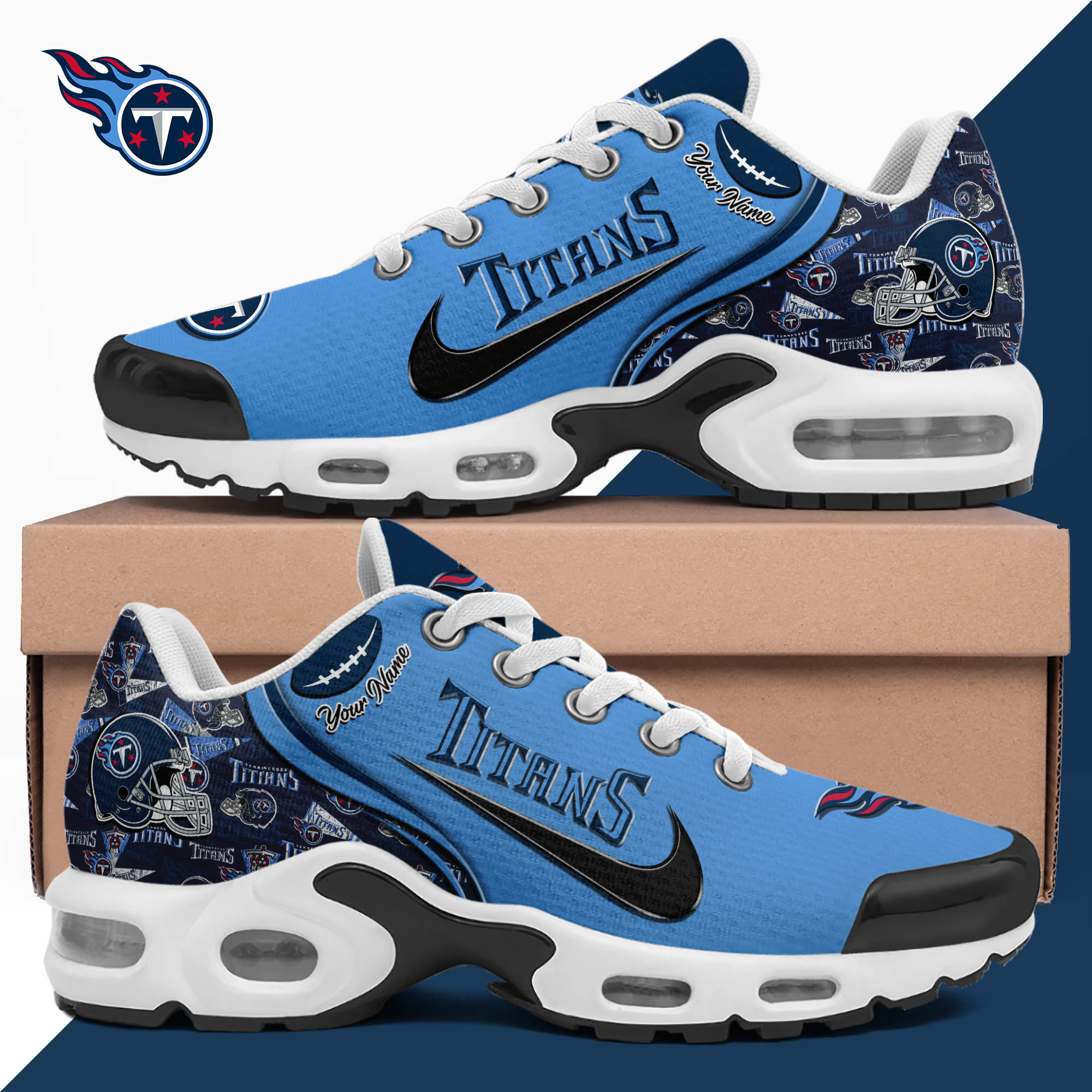 Tennessee Titans TN Shoes 2024 Version Custom Your Name, Sport Shoes For Lovers, Sport Gifts, Gifts For Fans ETHY-62499