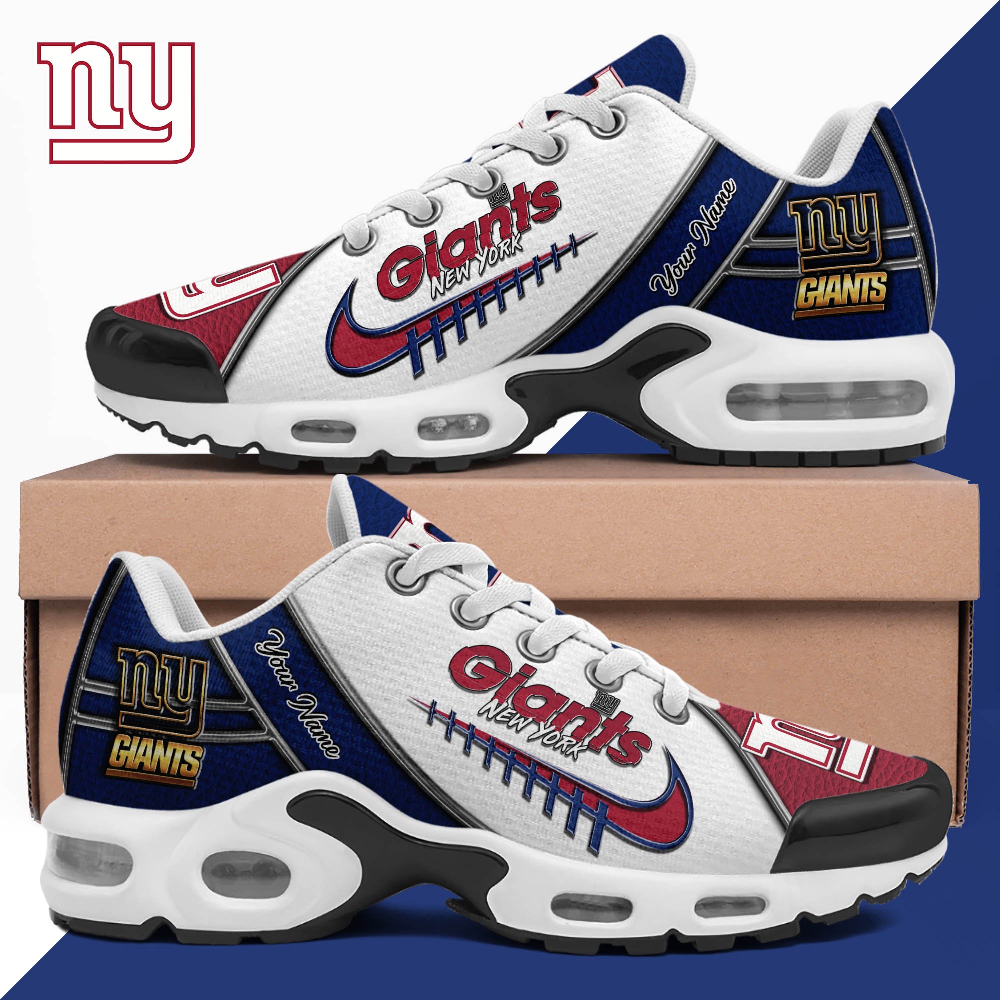 New York Giants TN Shoes 2024 Version Custom Your Name, Football Team Shoes, Football Shoes for Fans, Sport Gifts, Gifts For Lovers ETHY-62516