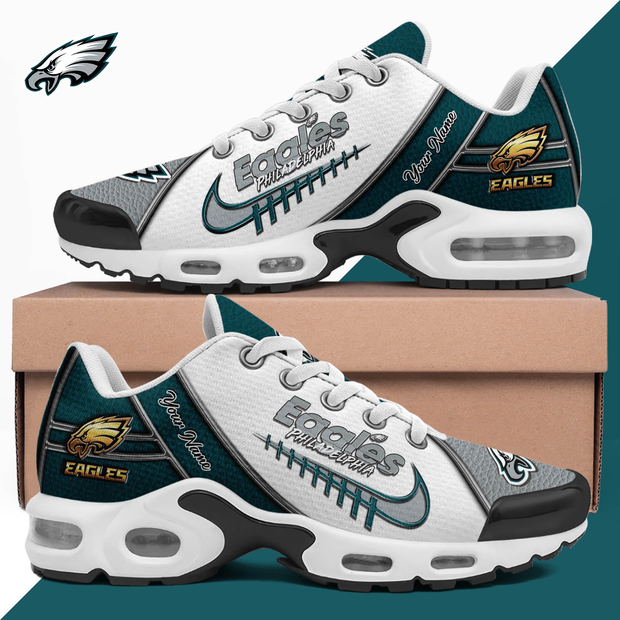 Philadelphia Eagles TN Shoes 2024 Version Custom Your Name, Football Team Shoes, Football Shoes for Fans, Sport Gifts, Gifts For Lovers ETHY-62516