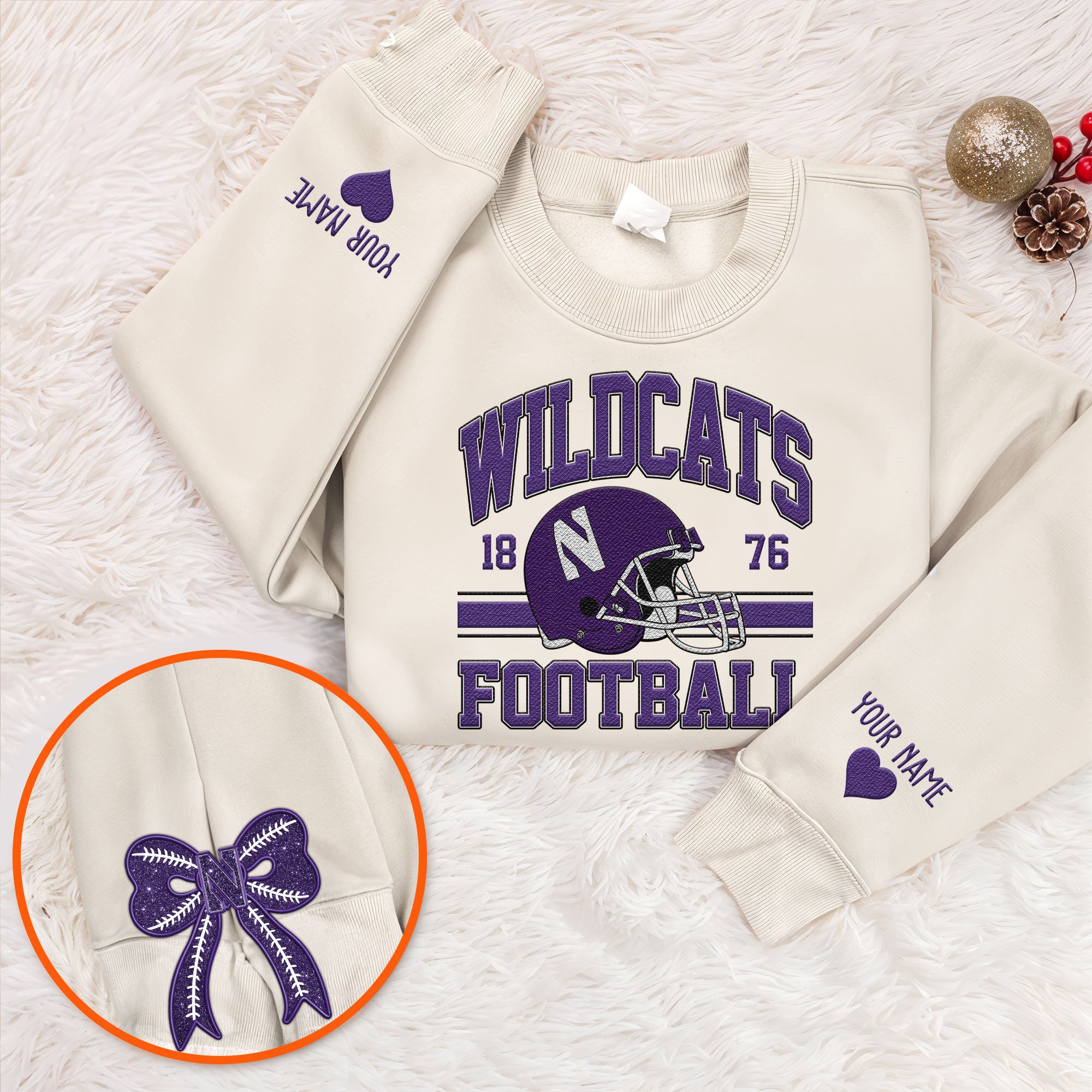 Northwestern Wildcats Sweatshirt, Sweater Custom Name And Choose Your Color, Sport Shirts, Sport Gifts ETRG-62545