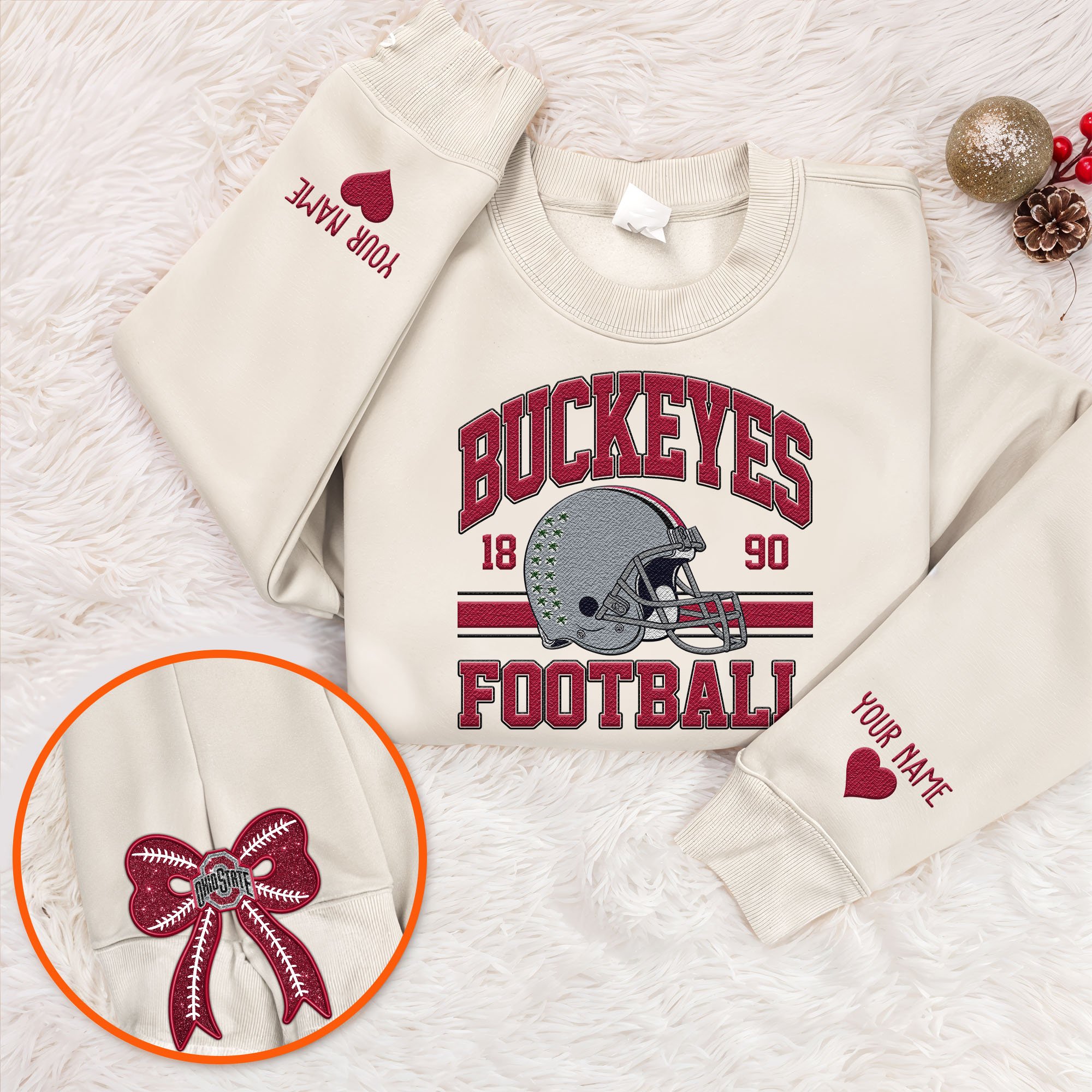 Ohio State Buckeyes Sweatshirt, Sweater Custom Name And Choose Your Color, Sport Shirts, Sport Gifts ETRG-62545