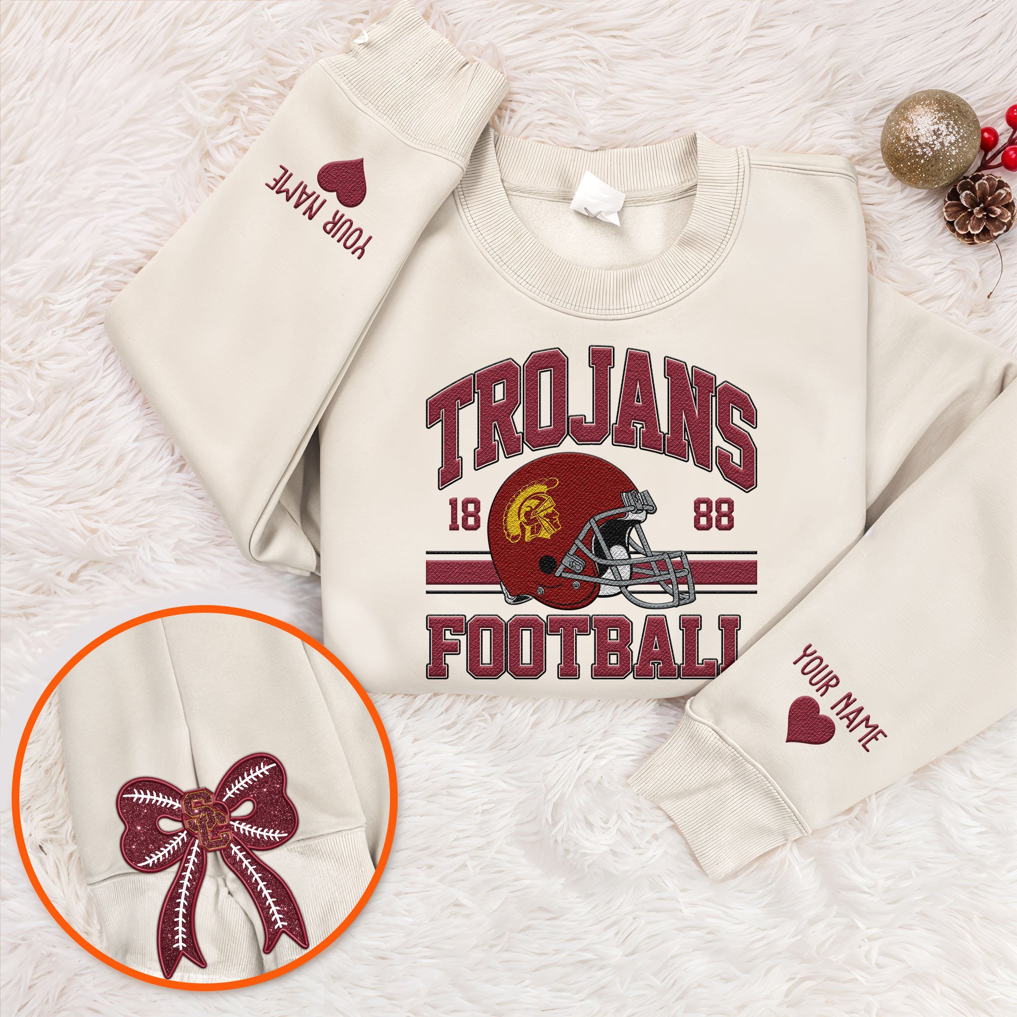 USC Trojans Sweatshirt, Sweater Custom Name And Choose Your Color, Sport Shirts, Sport Gifts ETRG-62545